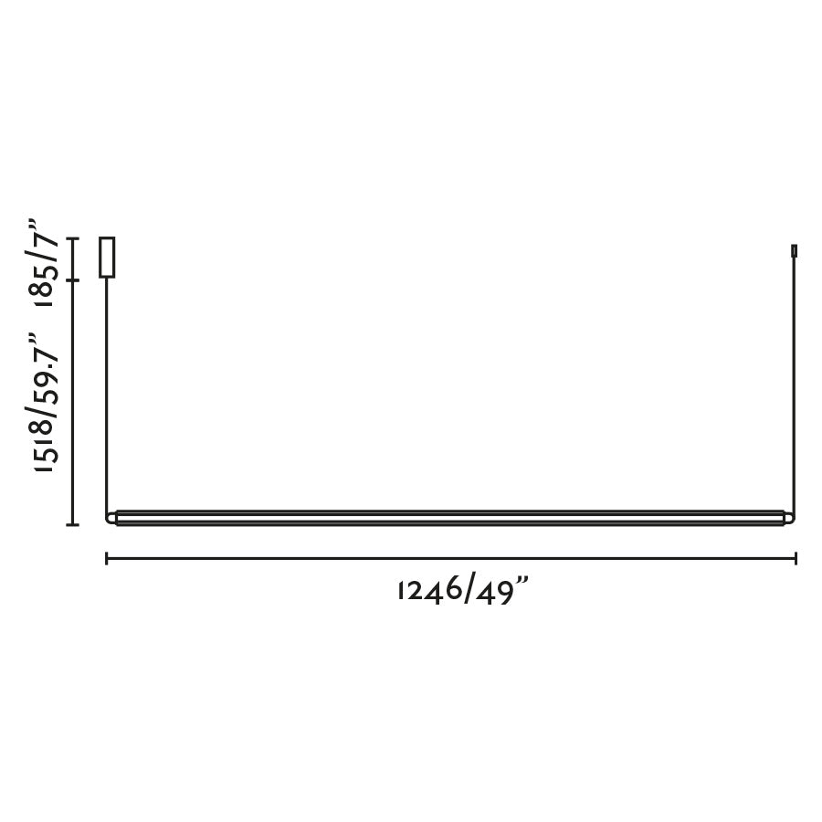 Faro Lumina LED 1L vízszintes függeszték lámpatest