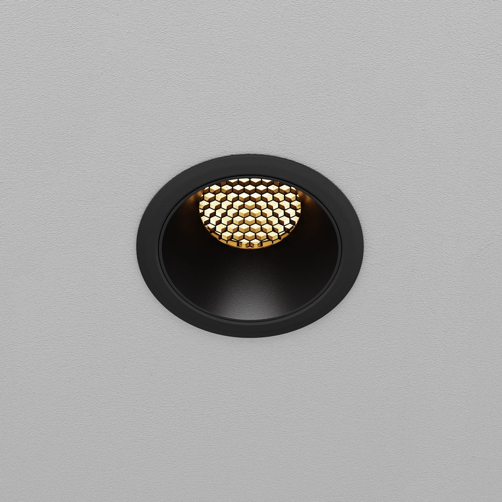 Maytoni Dip LED 50° süllyesztett kör alakú lámpa, fekete