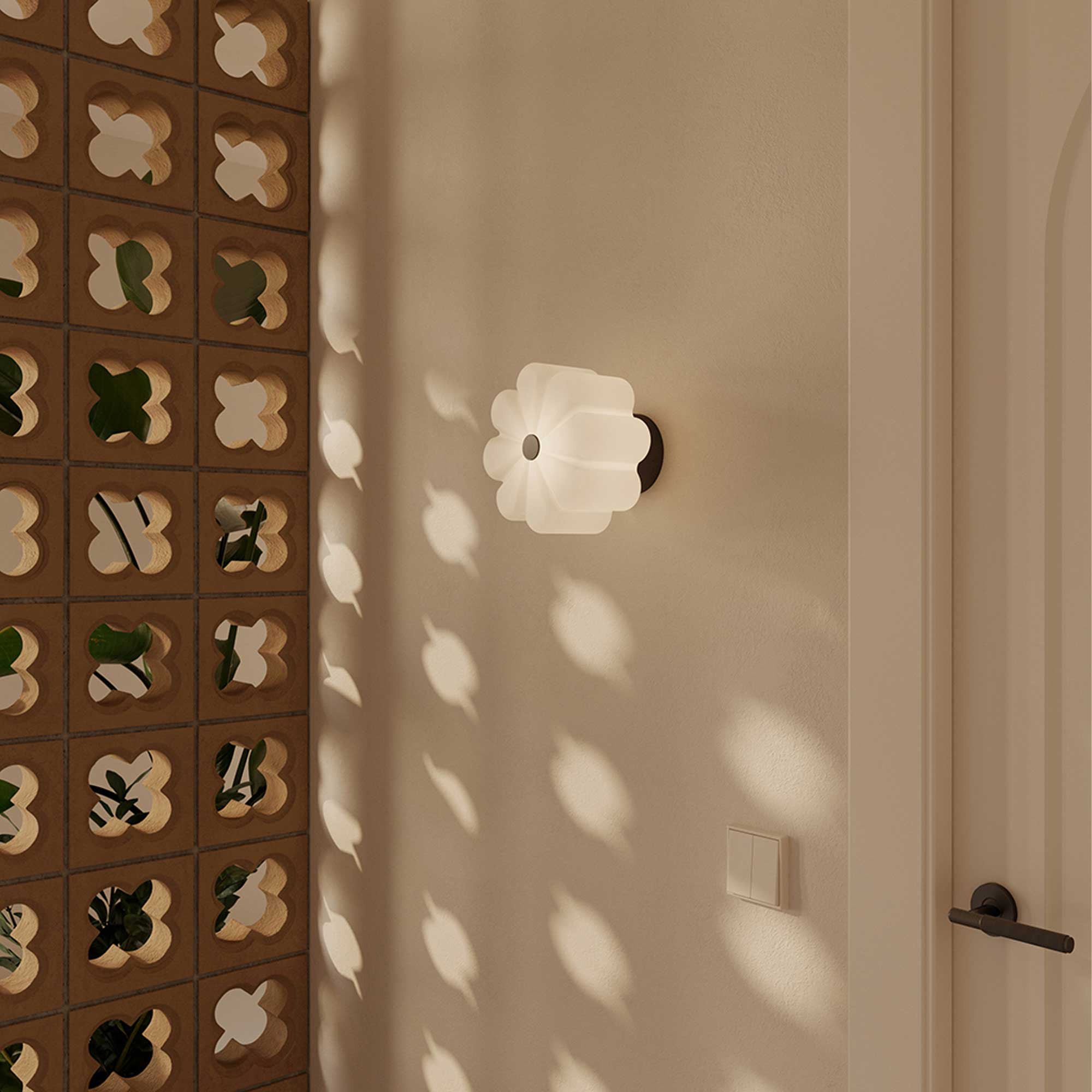 Aromas Flow LED nástěnné svítidlo IP44