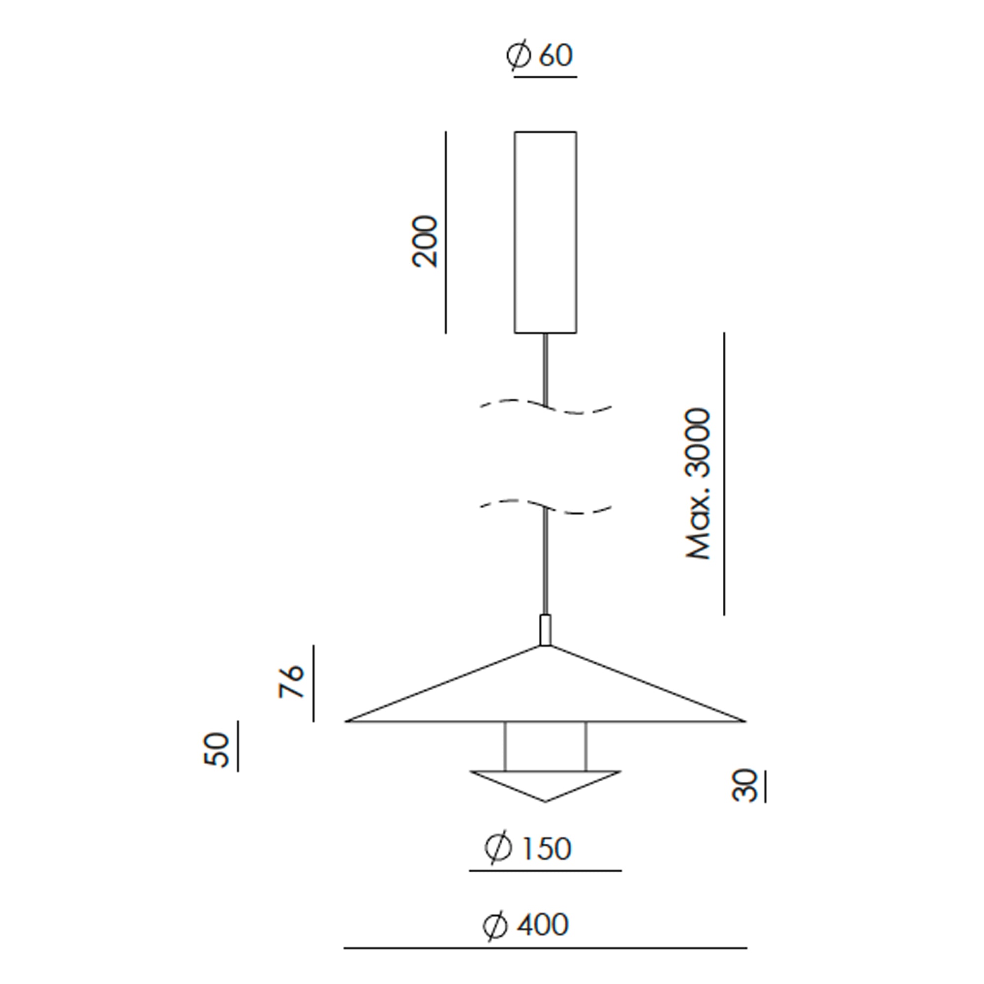 Aromas Gehit LED závěsné svítidlo