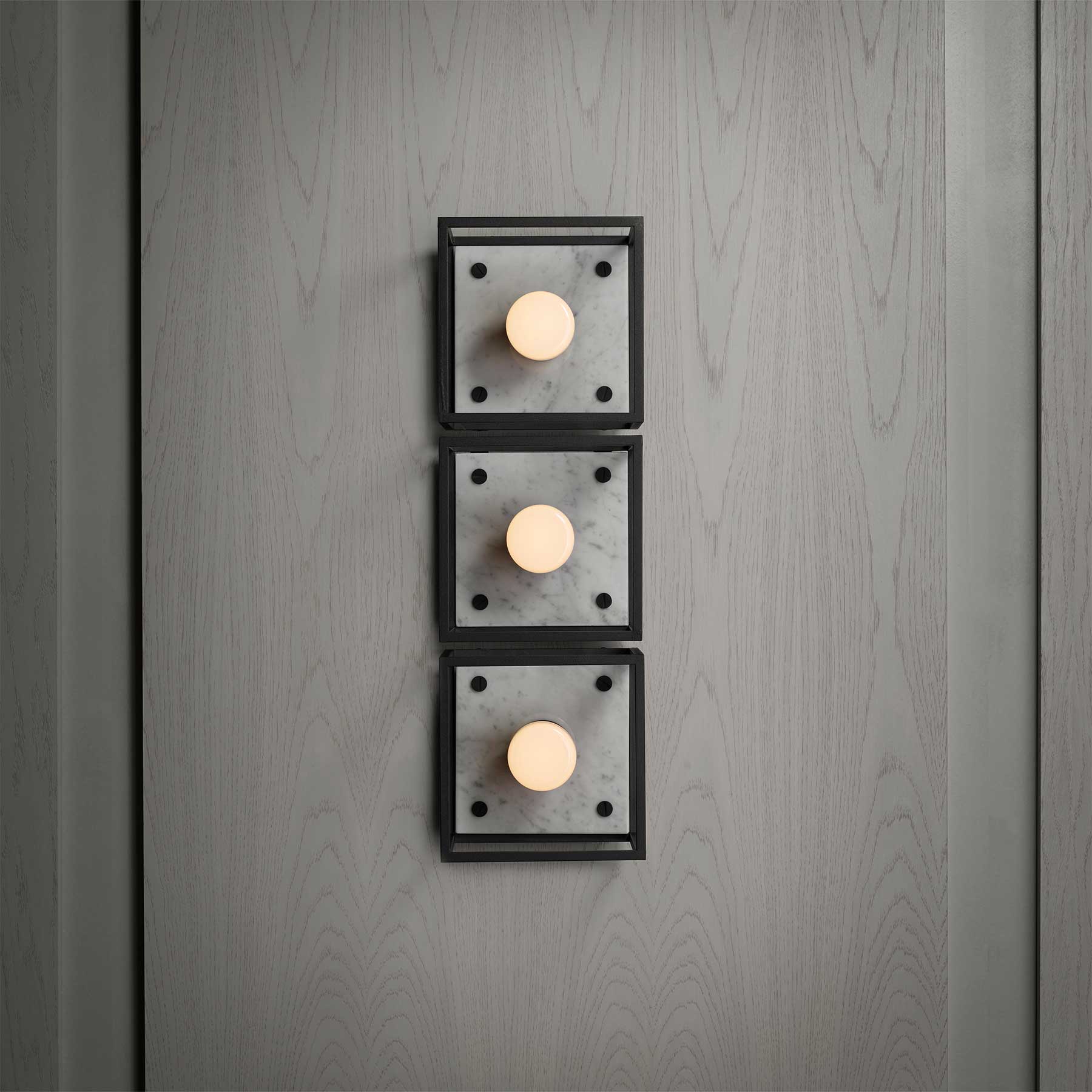 Buster & Punch Caged E27 stropní mramorové svítidlo