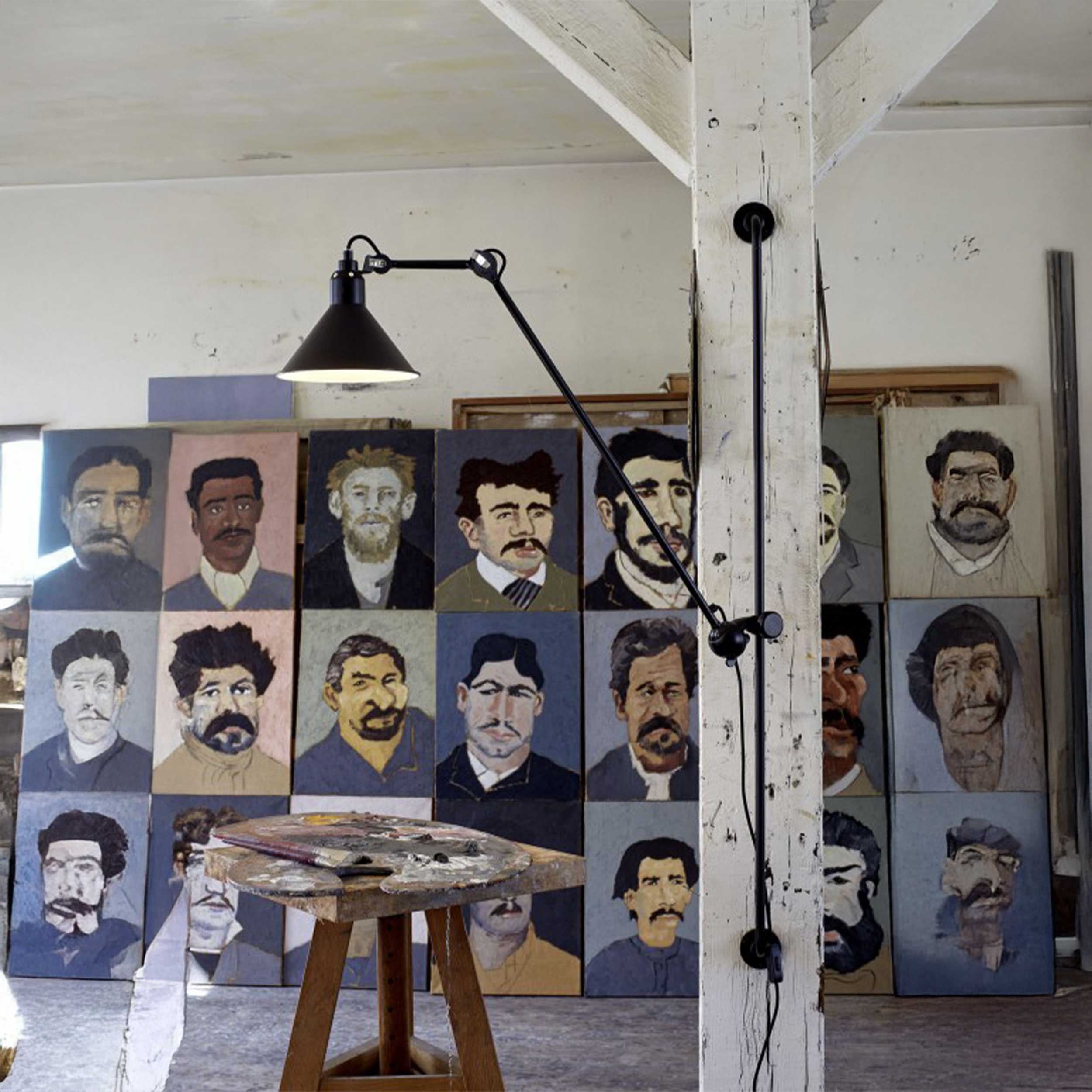 DCW éditions Lampe Gras N°214 E14 csúszó fali lámpa