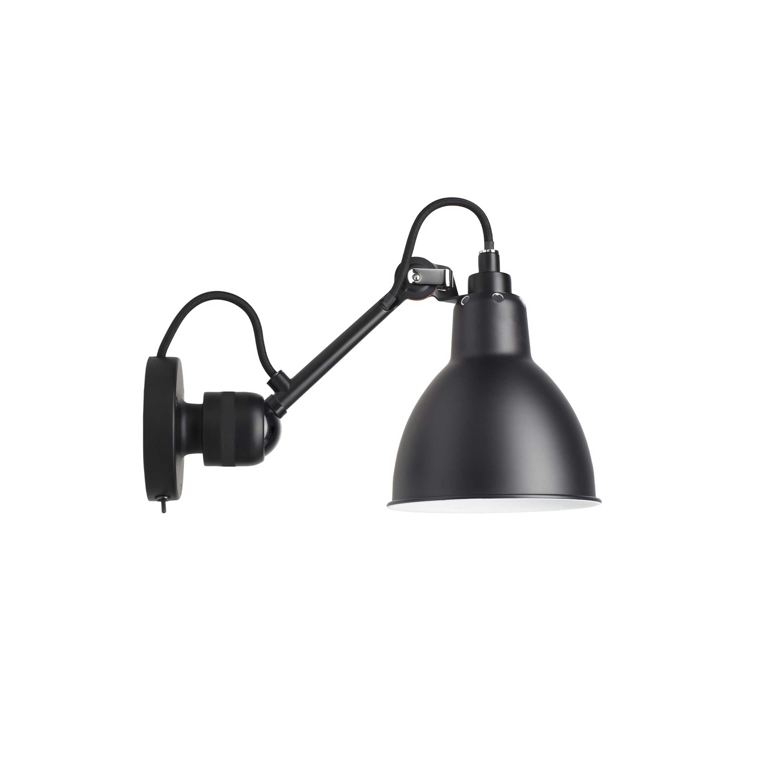 DCW éditions Lampe Gras N°304 E14 fali lámpa fekete
