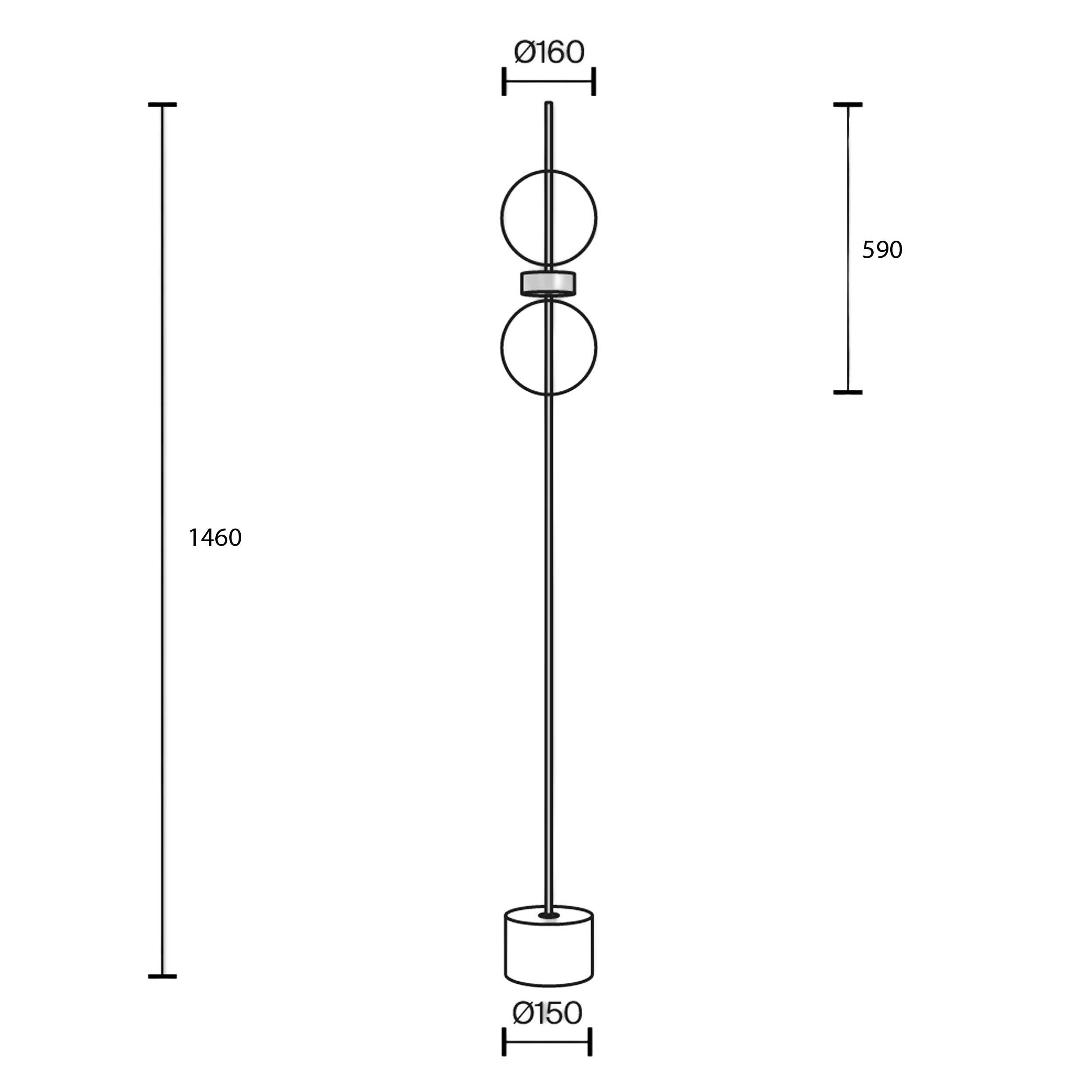 Maytoni Double Moon LED állólámpa