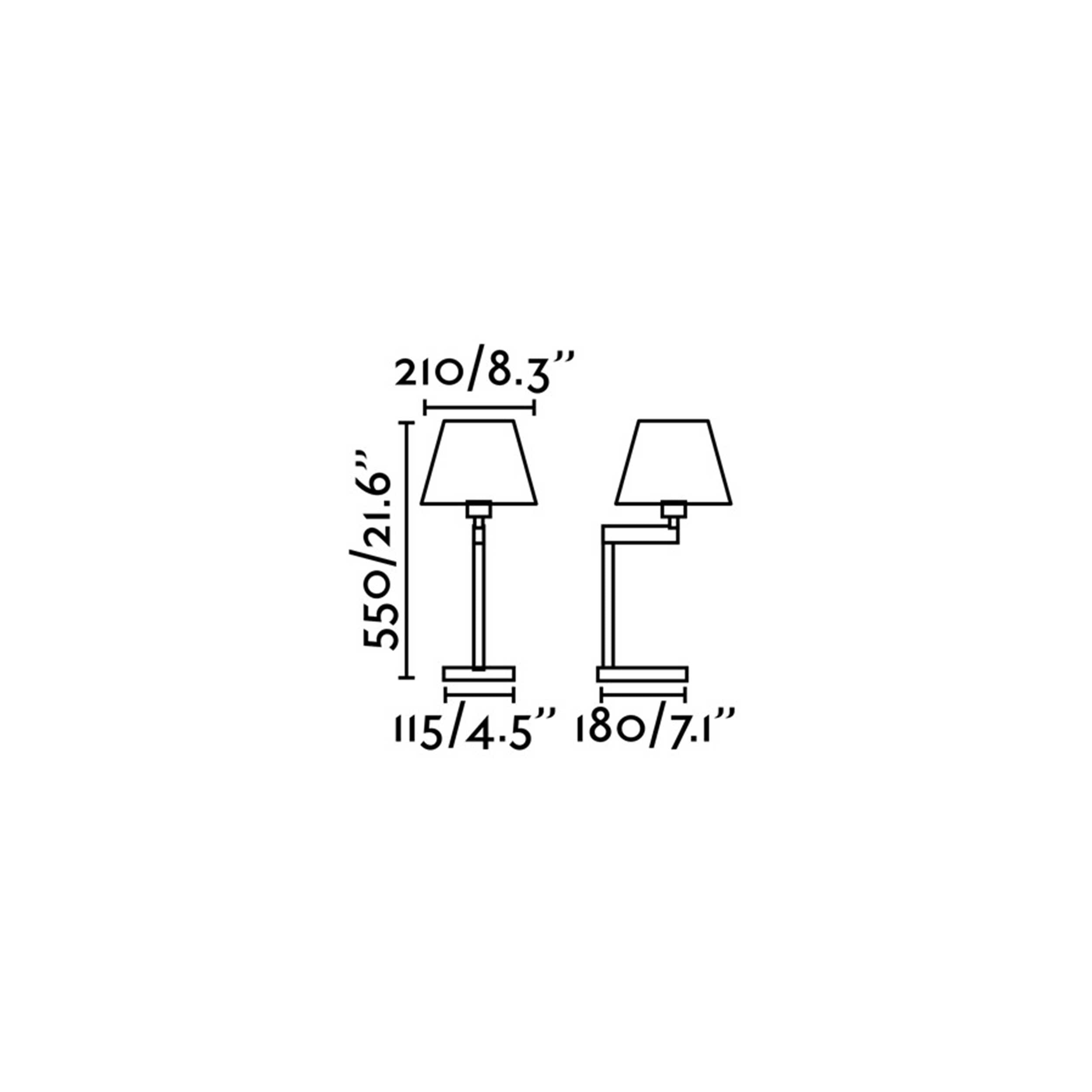 Faro Artis E27 asztali lámpa