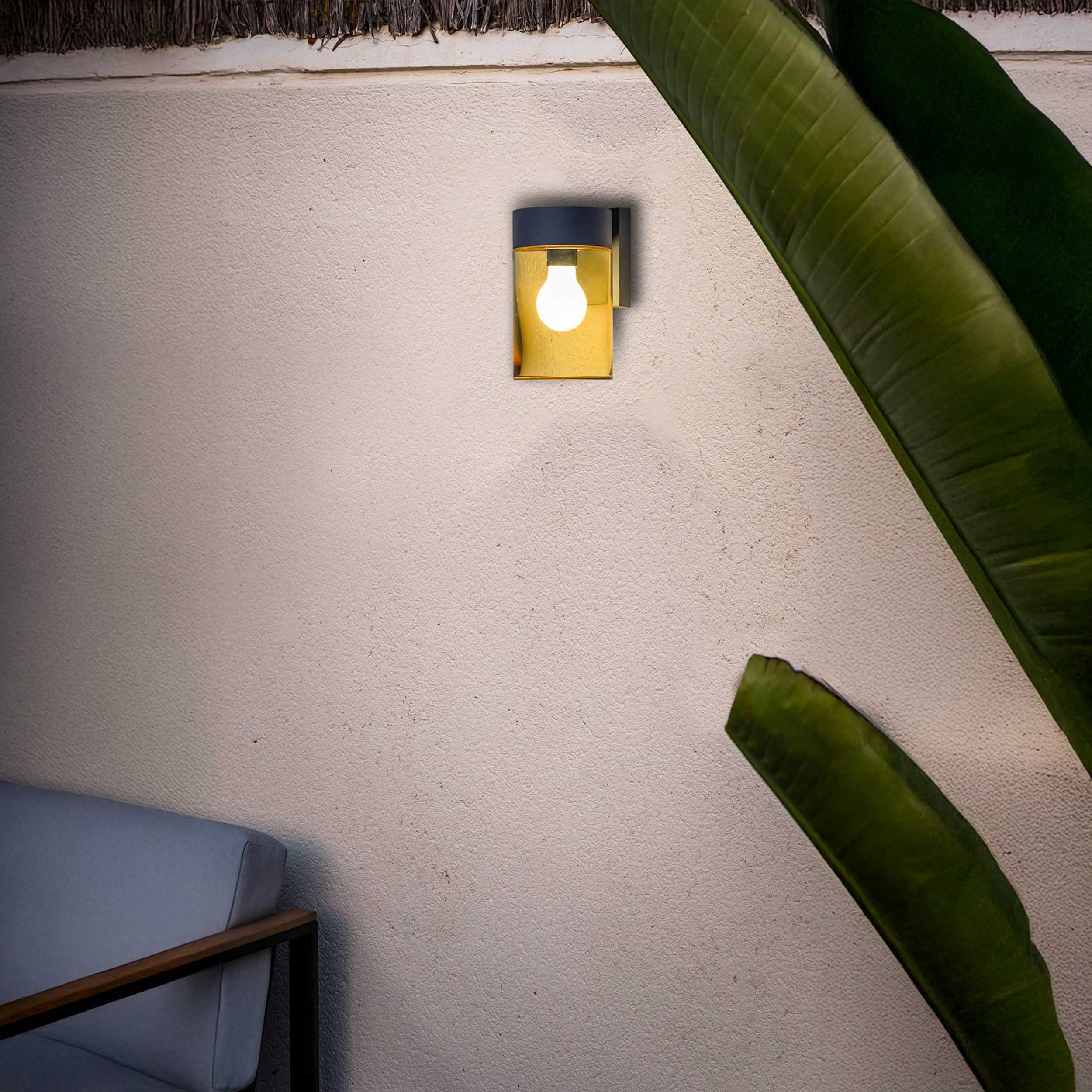 Faro Kila E27 falra szerelhető kültéri lámpatest IP65