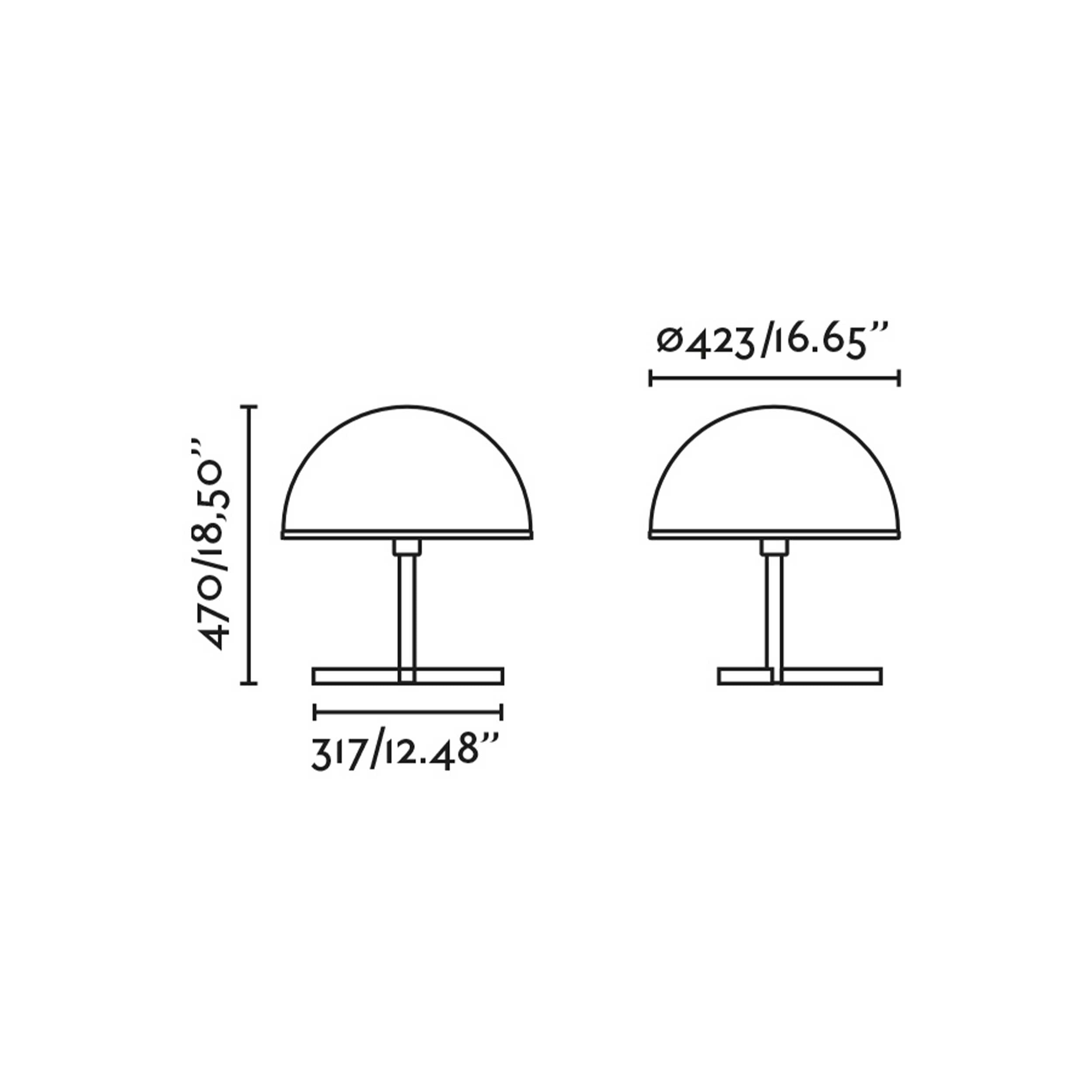 Faro Dome M E27 asztali lámpa, fényerőszabályozható