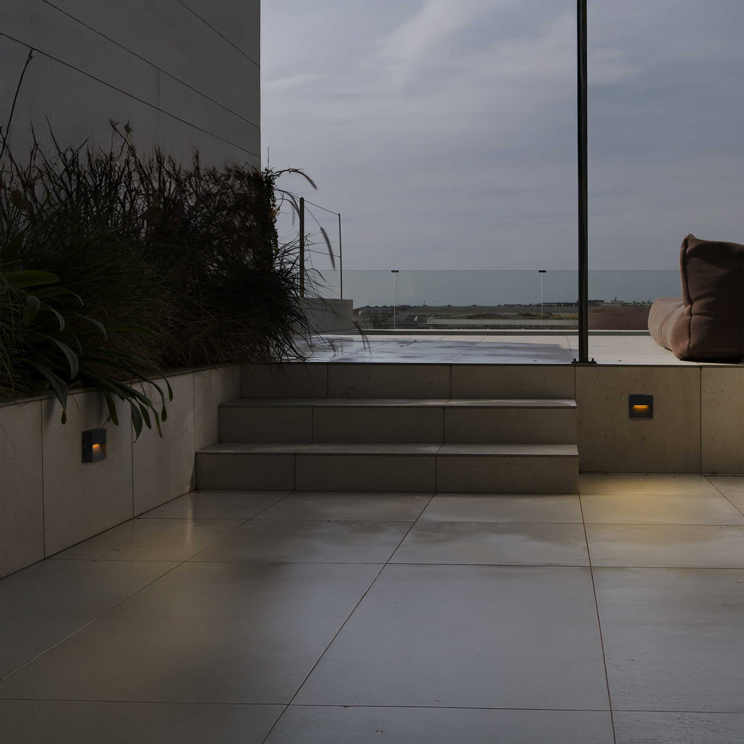 Faro Dune LED négyzet alakú fali lámpa IP65