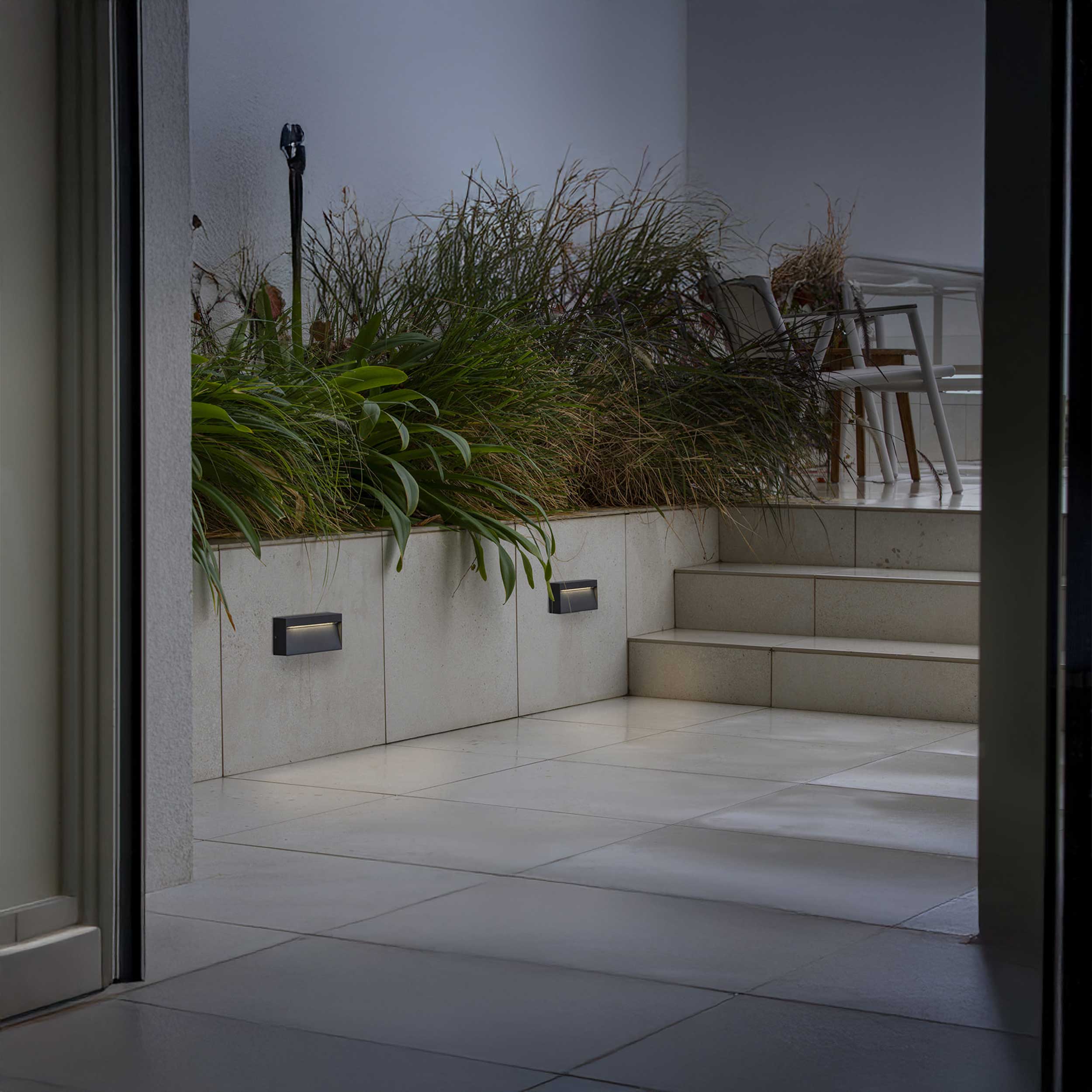 Faro Dune LED négyszögletes falilámpa IP65