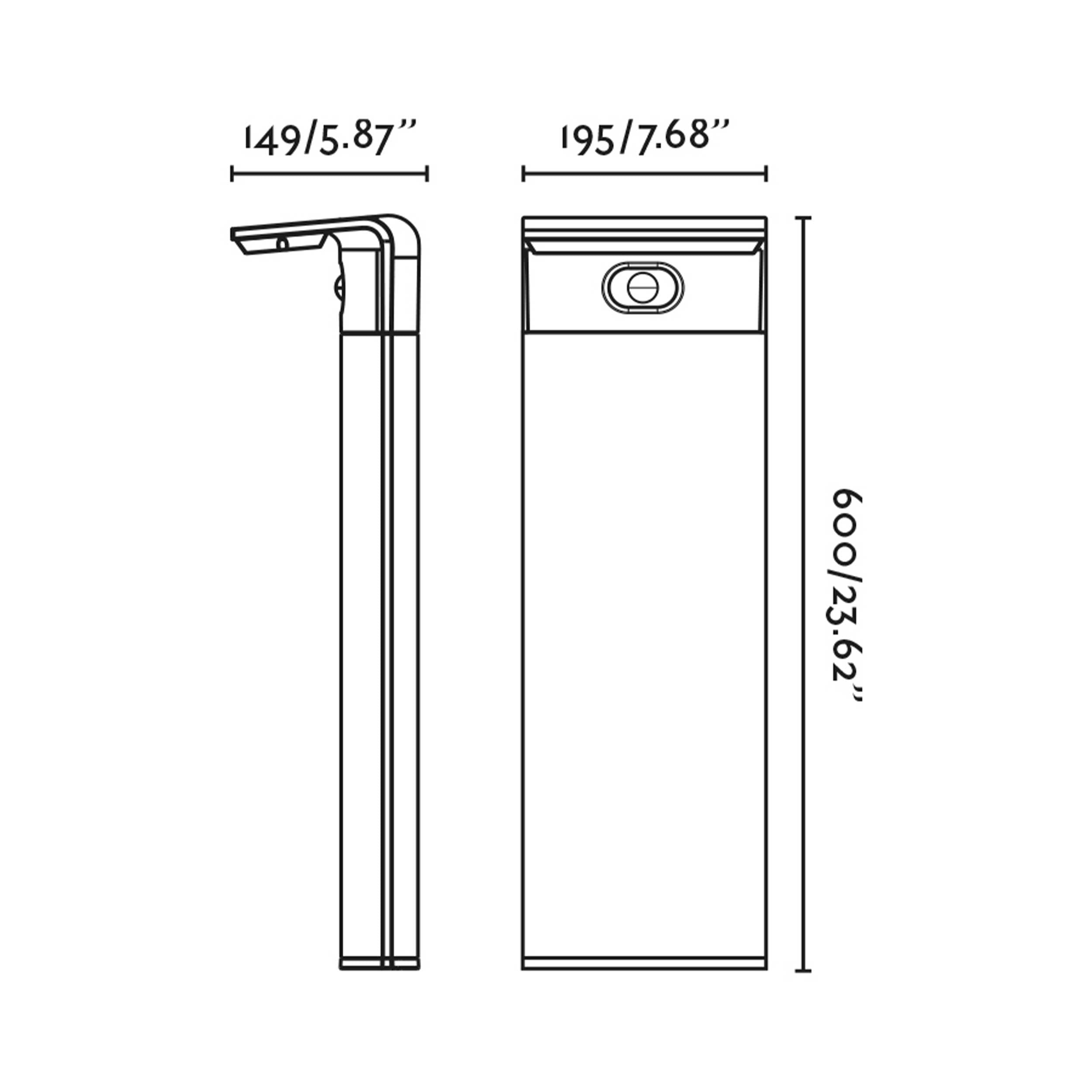 Faro Luma LED oszlopos kültéri lámpatest IP65