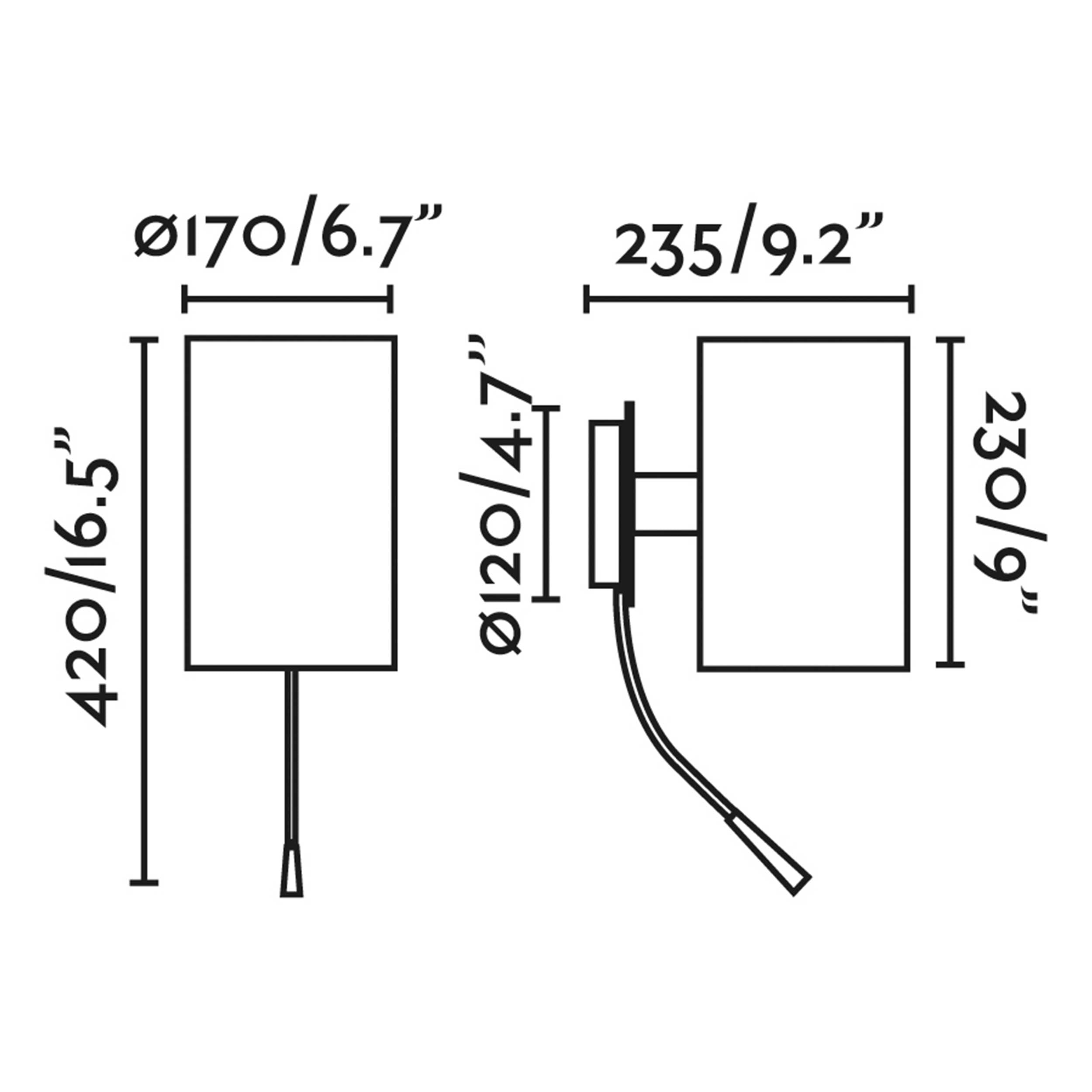 Faro Guadalupe E27 fali lámpa