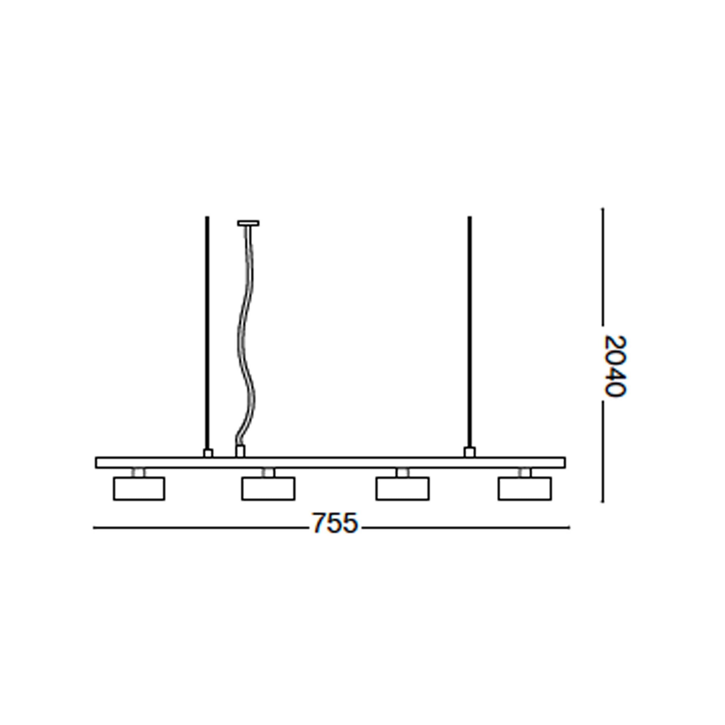 Ideal lux Minor GX53 lineáris függőlámpa