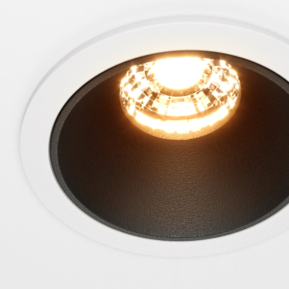 Maytoni Alfa LED 36° süllyesztett kör alakú lámpa, fekete