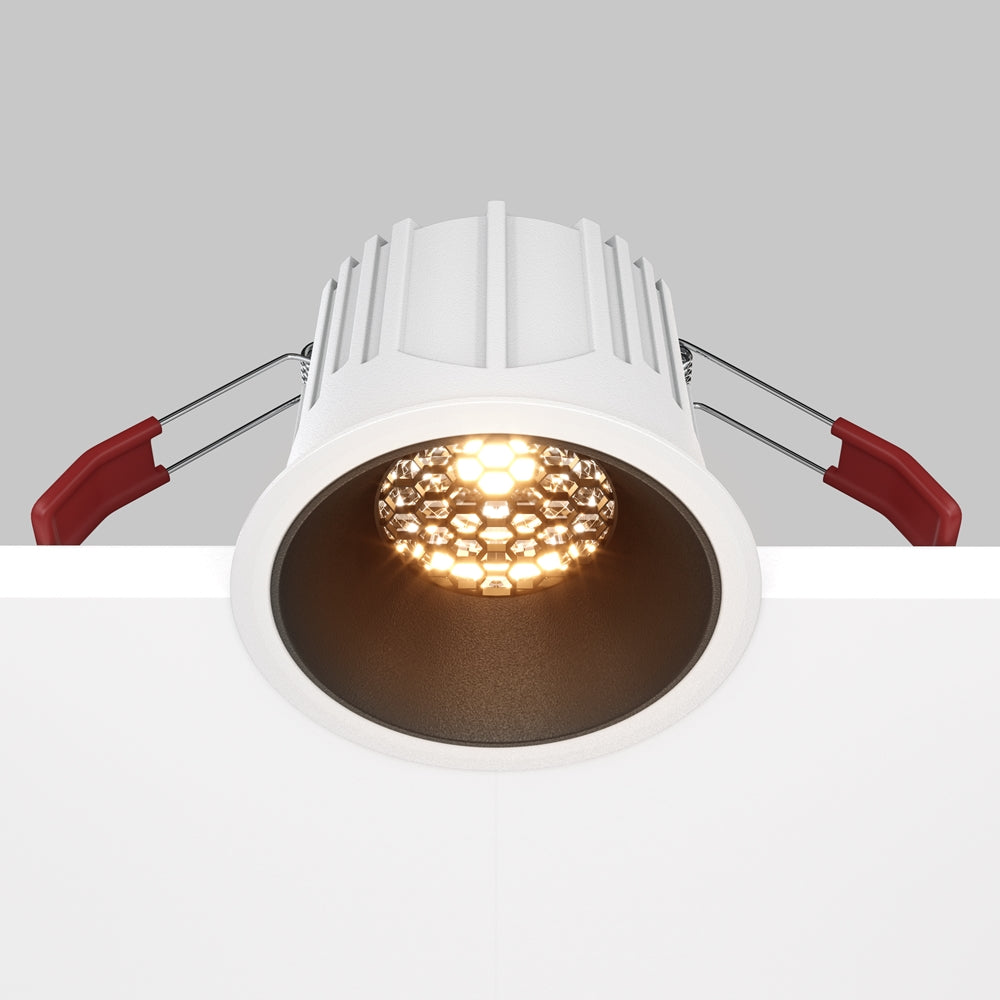 Maytoni Alfa LED 36° süllyesztett kör alakú lámpa, fekete