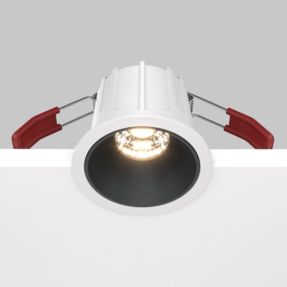 Maytoni Alfa LED 36° süllyesztett kör alakú lámpa, fekete