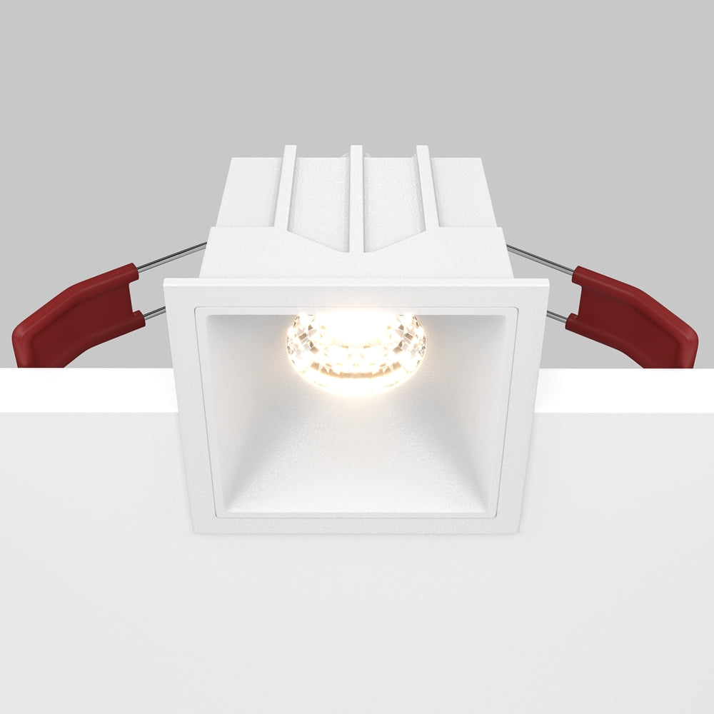 Maytoni Alfa LED 10W 36° süllyesztett négyzet alakú lámpa, fehér