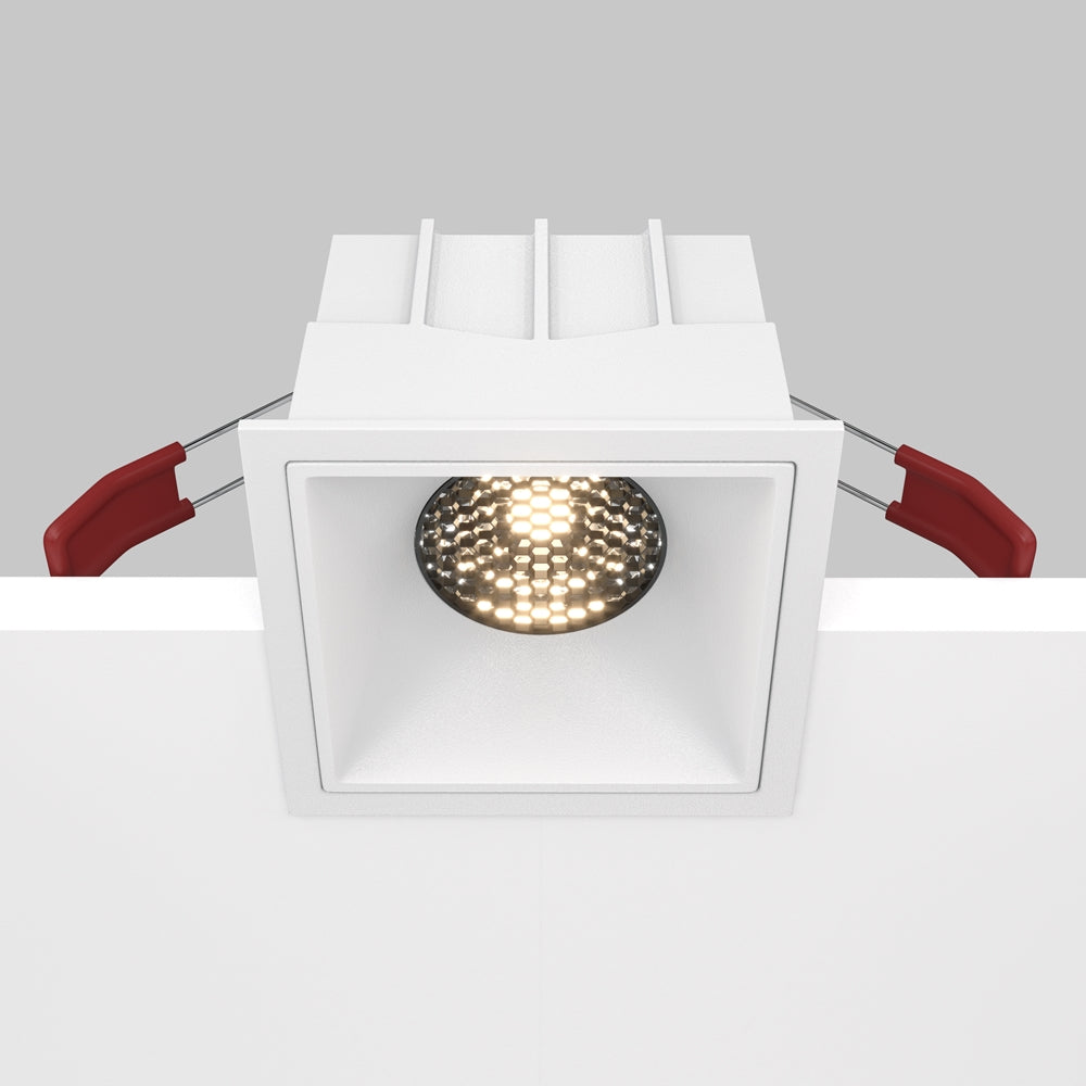 Maytoni Alfa LED 15W 36° süllyesztett négyzet alakú lámpa, fehér