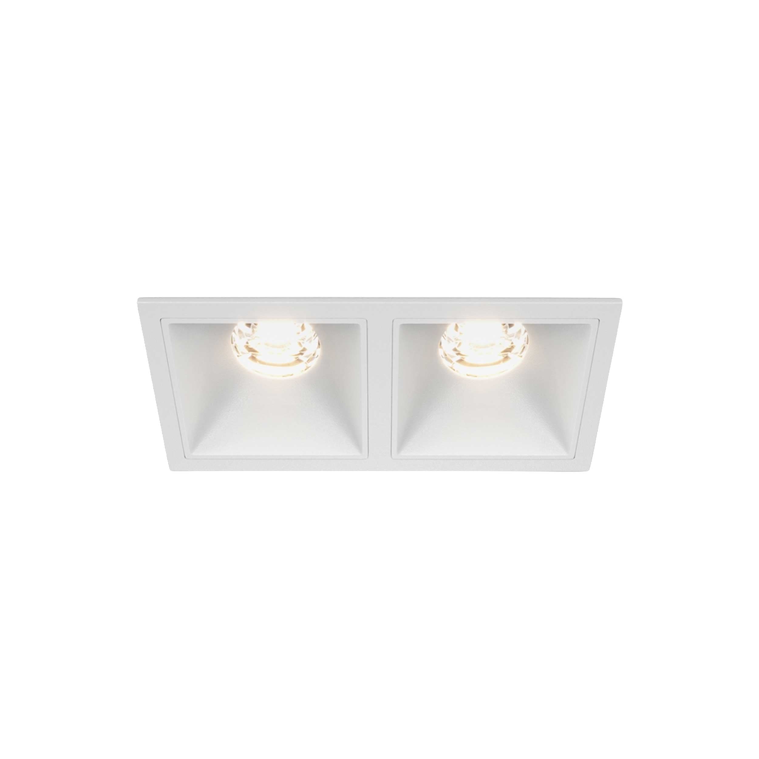 Maytoni Alfa LED 10W 36° süllyesztett négyzet alakú lámpa, fehér