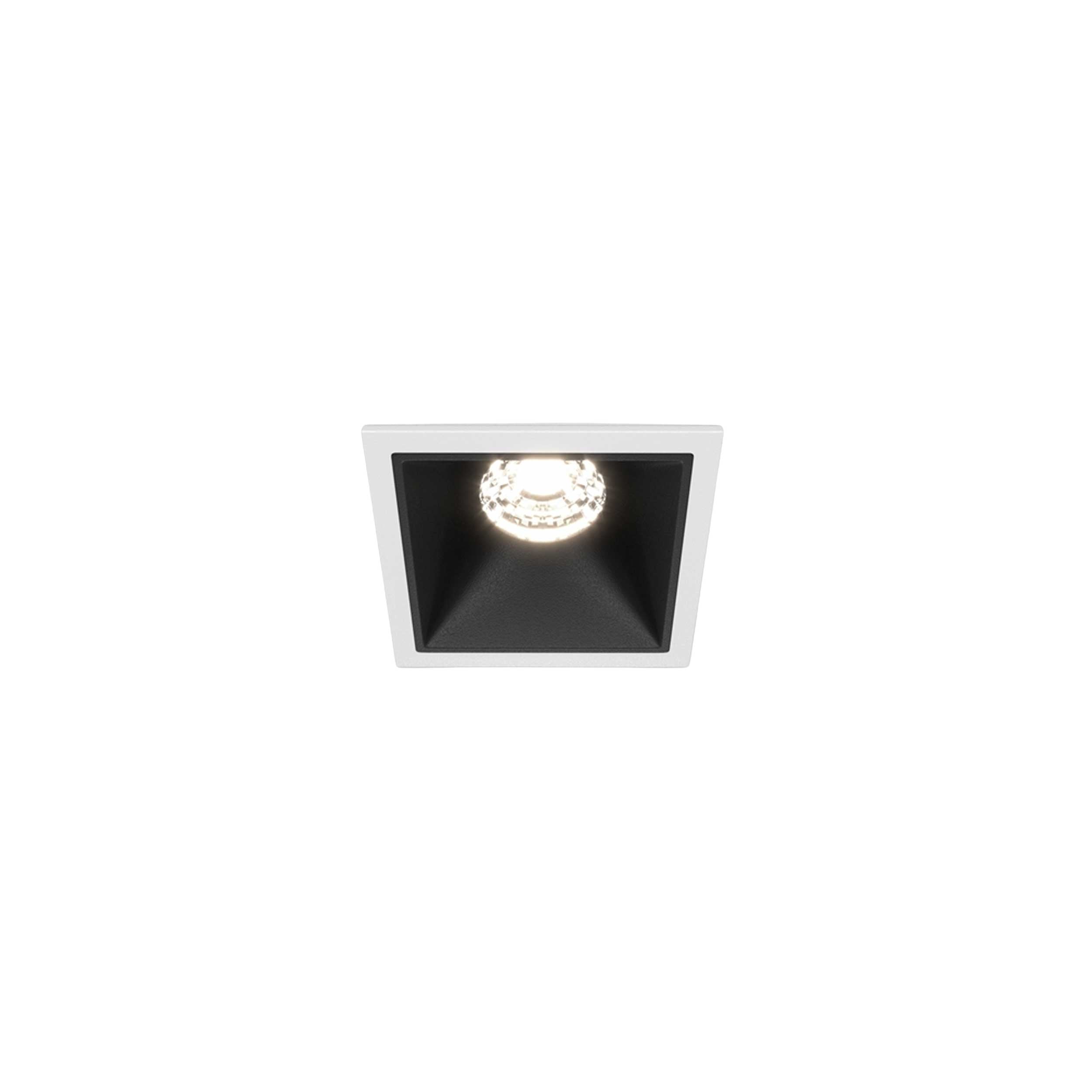 Maytoni Alfa LED 10W 36° süllyesztett négyzet alakú lámpa, fekete