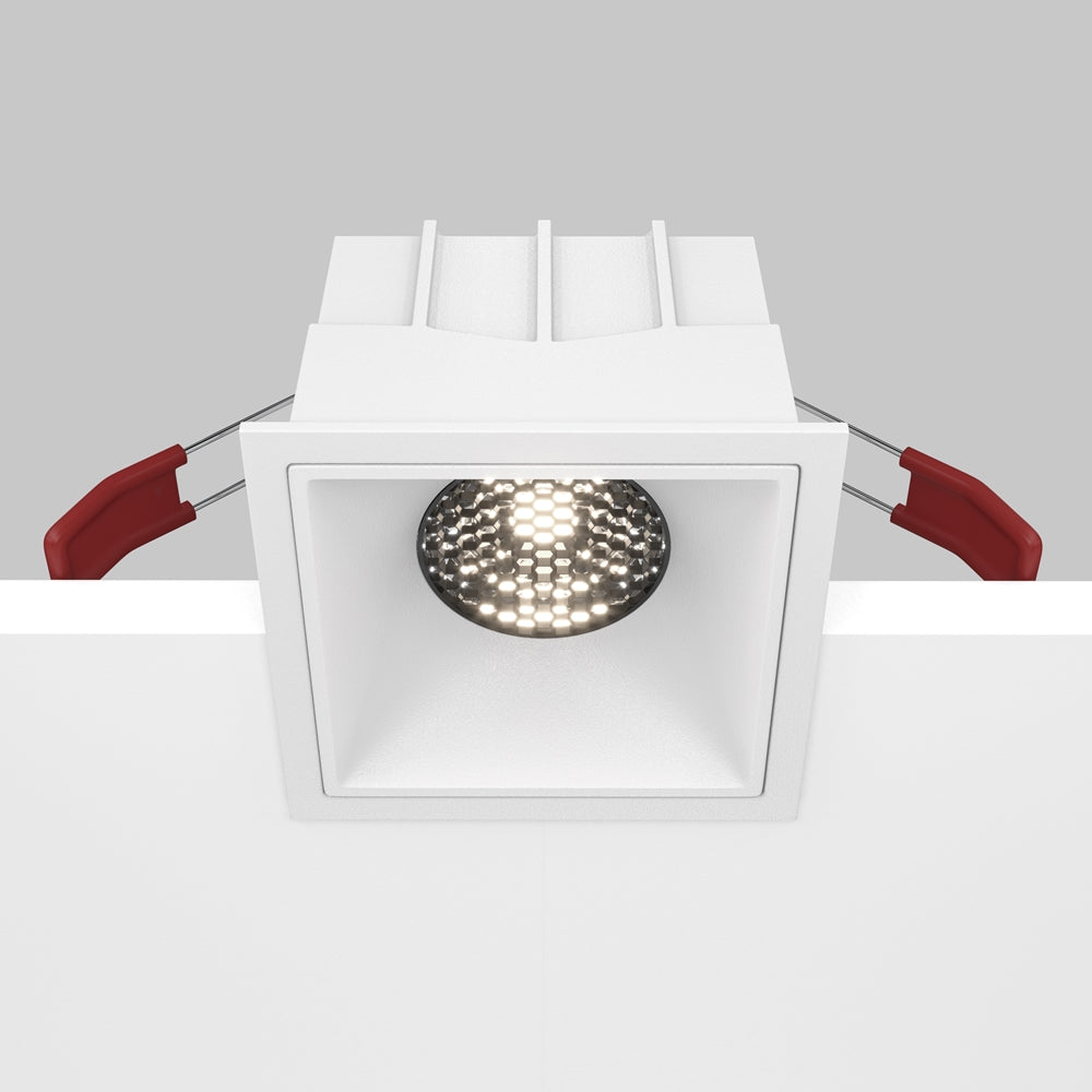 Maytoni Alfa LED 15W 36° süllyesztett négyzet alakú lámpa, fehér
