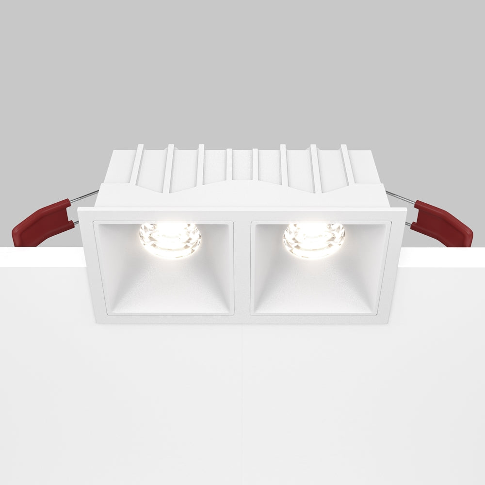 Maytoni Alfa LED 10W 36° süllyesztett négyzet alakú lámpa, fehér