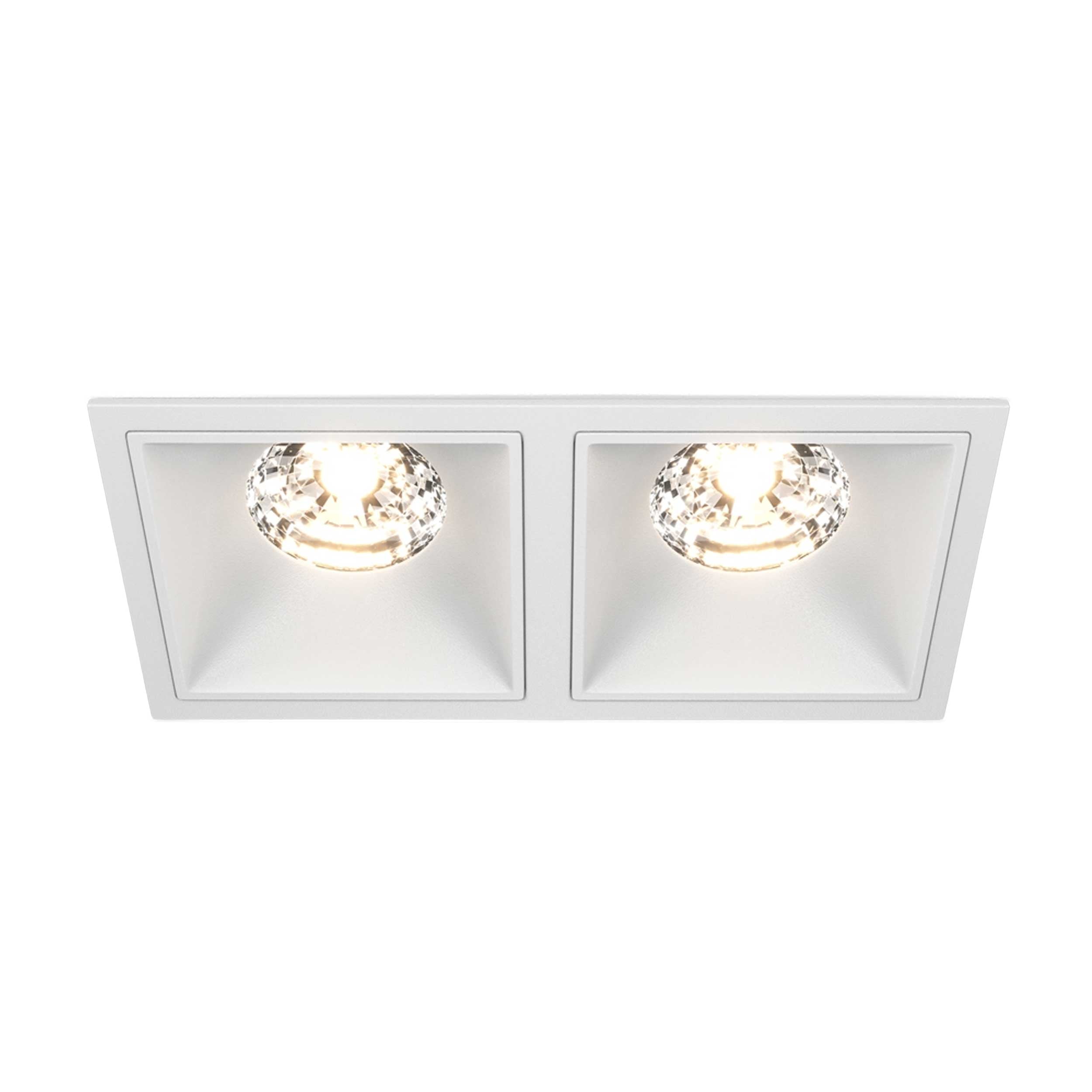 Maytoni Alfa LED 15W 36° süllyesztett négyzet alakú lámpa, fehér