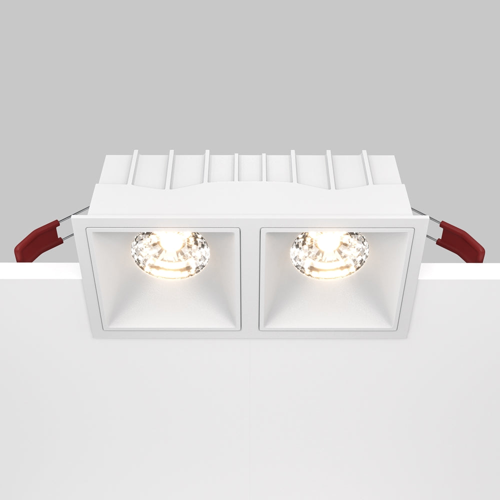 Maytoni Alfa LED 15W 36° süllyesztett négyzet alakú lámpa, fehér
