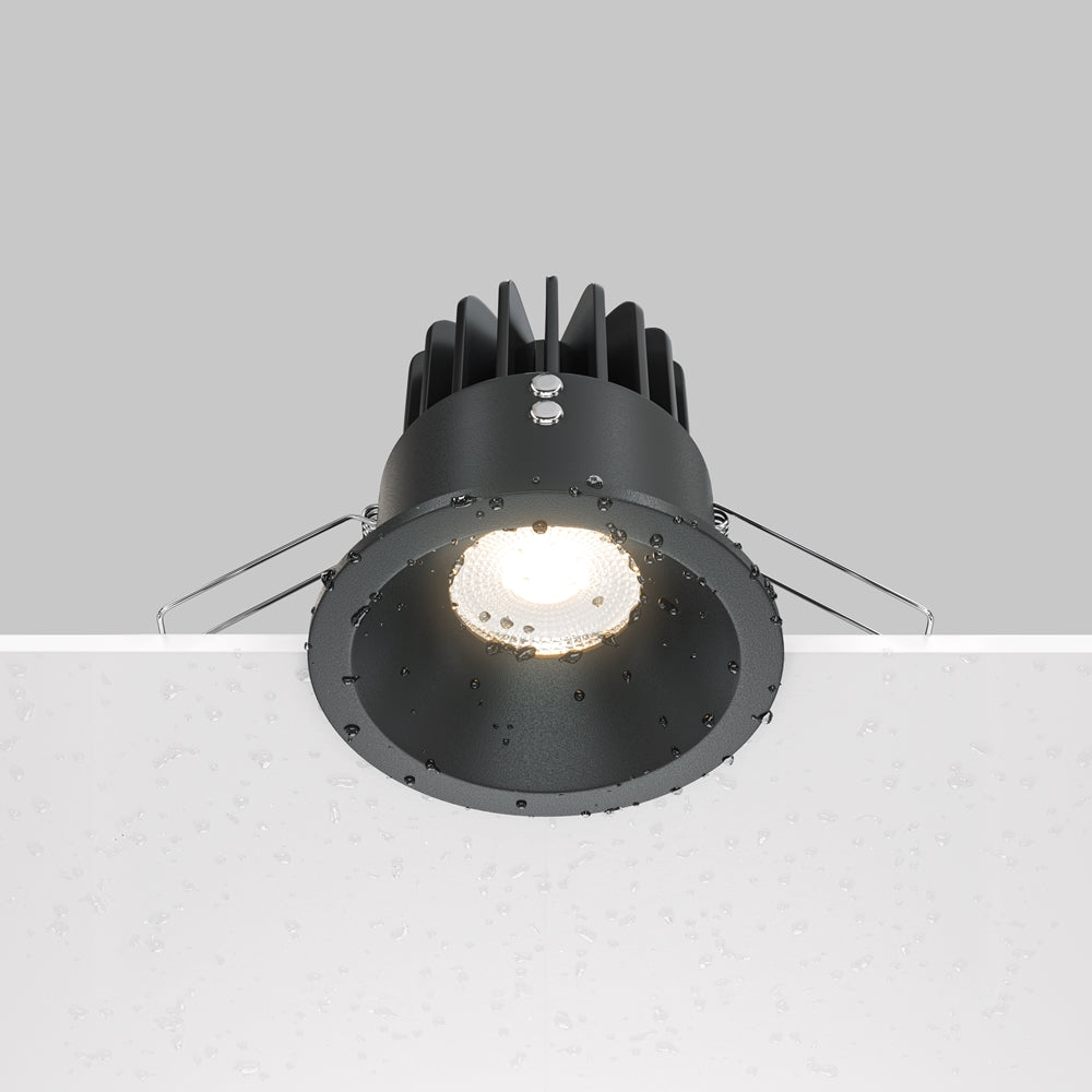 Maytoni Zoom LED 60° süllyesztett kör alakú lámpa, fekete