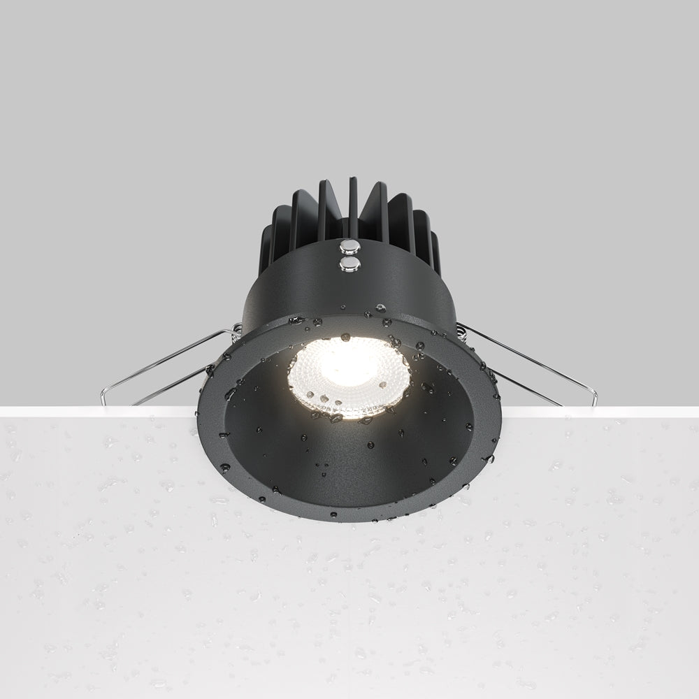 Maytoni Zoom LED 60° süllyesztett kör alakú lámpa, fekete