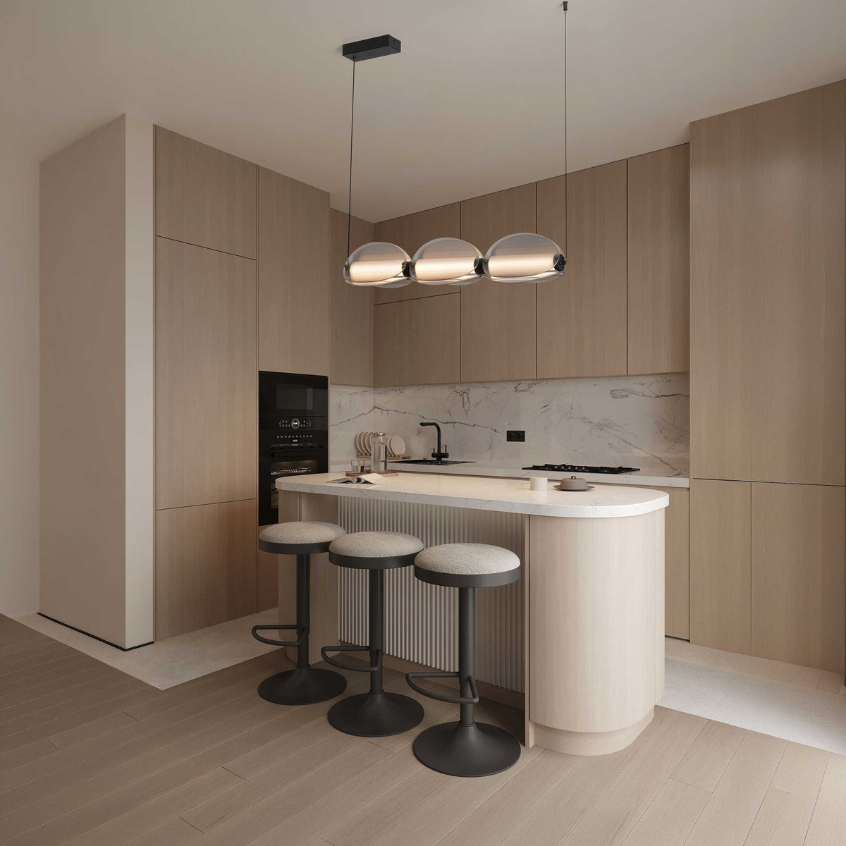 Nova Luce Noir LED hosszanti függesztett lámpa