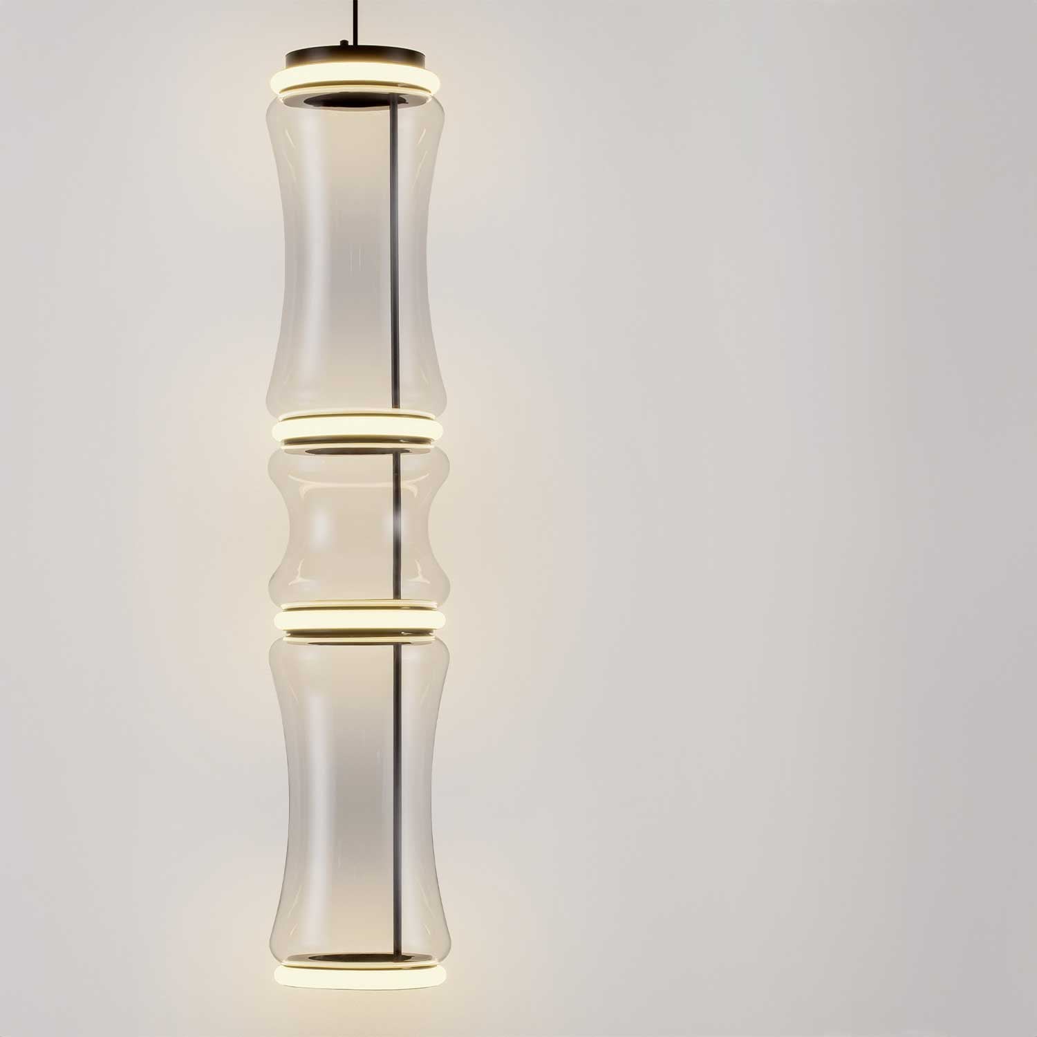 Nova Luce Anapnoe LED závěsné svítidlo skleněné