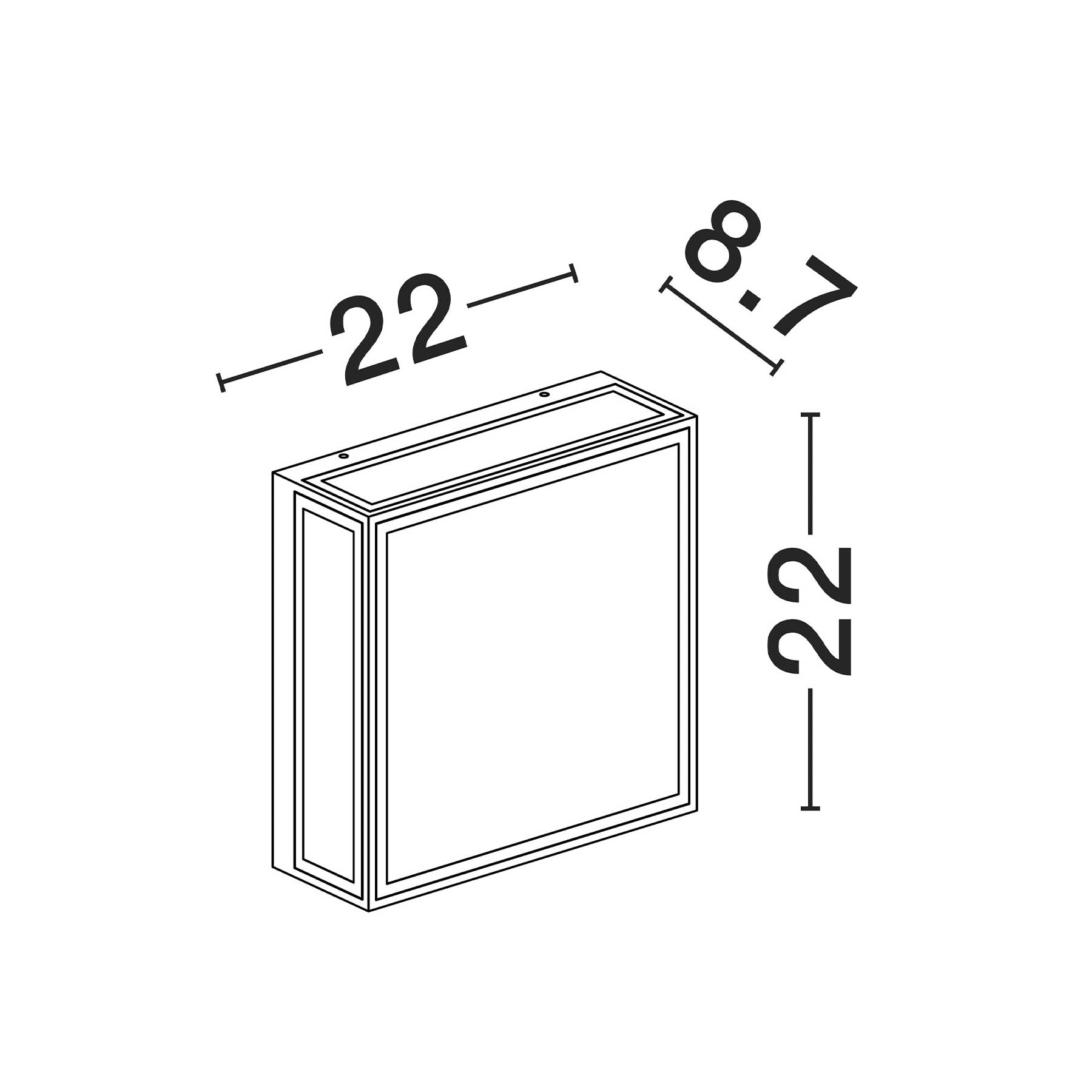 Nova Luce Astral LED nástěnné svítidlo IP65