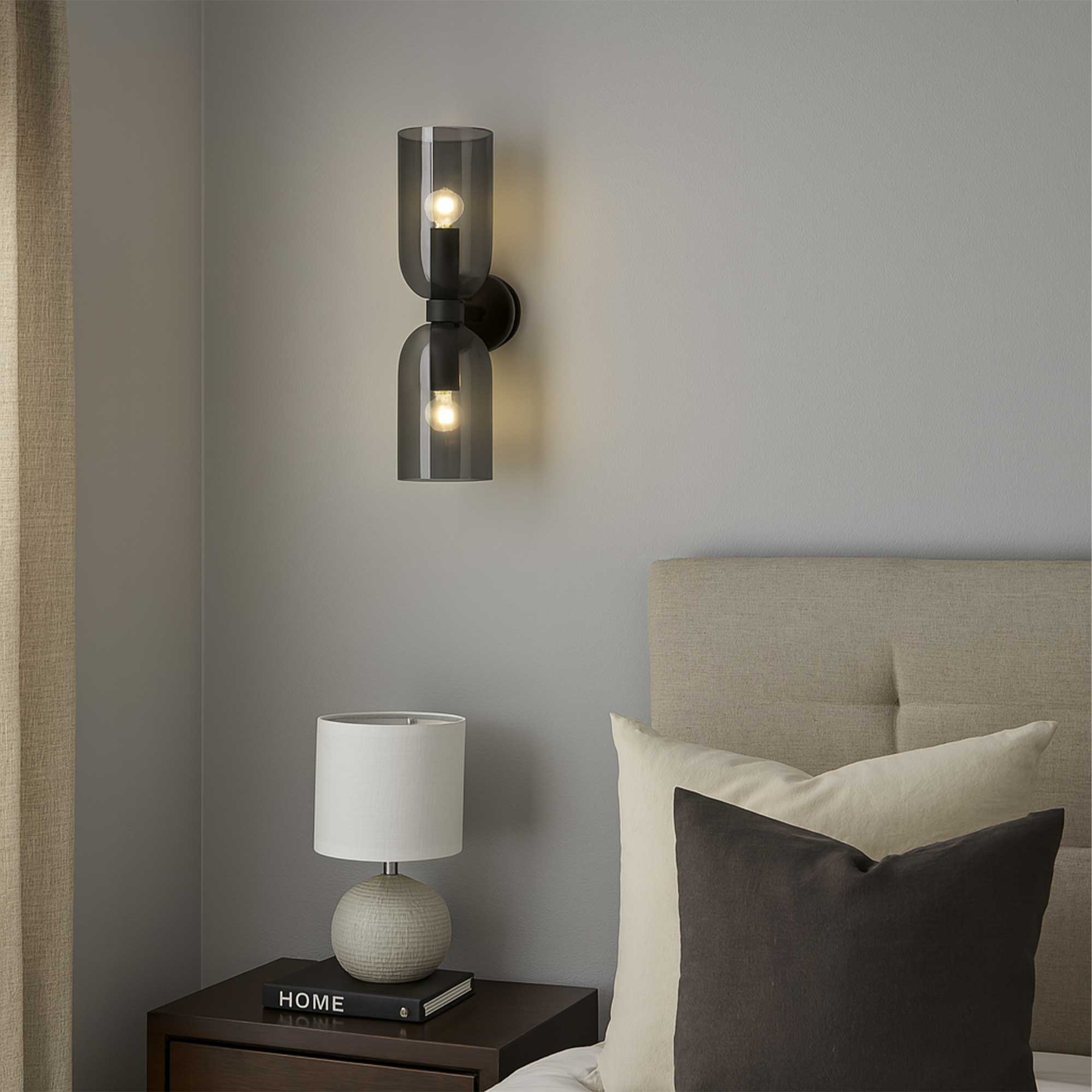 Nova Luce Palmer E27 üveg fali lámpa