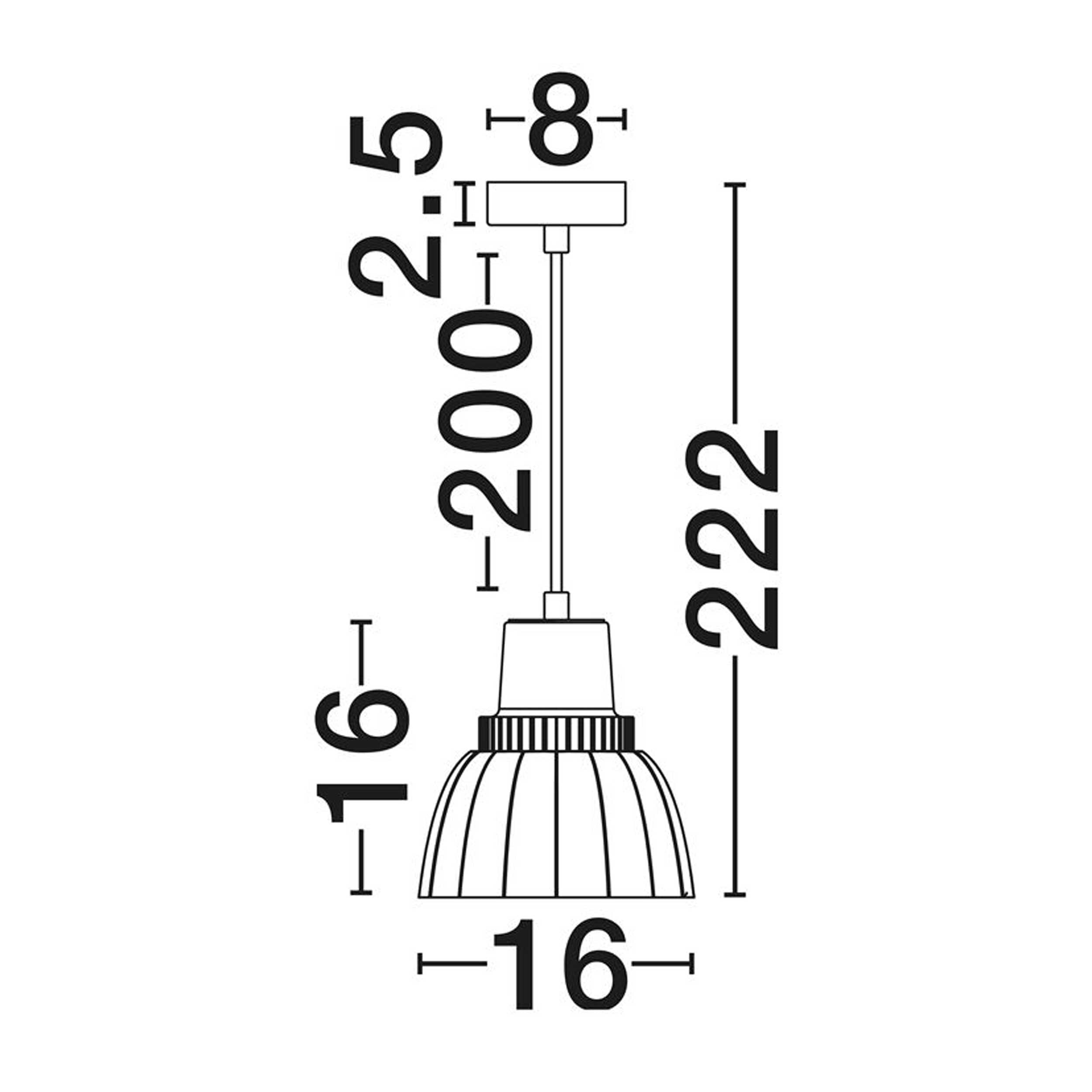 Nova Luce Obbit E27 függőlámpa