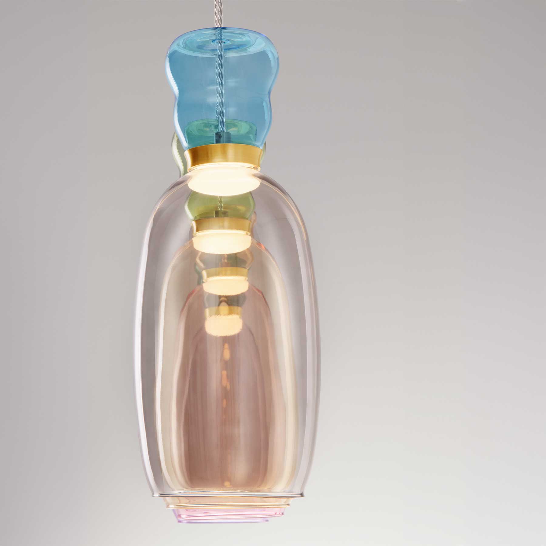 Nova Luce Pluma LED skleněné závěsné svítidlo