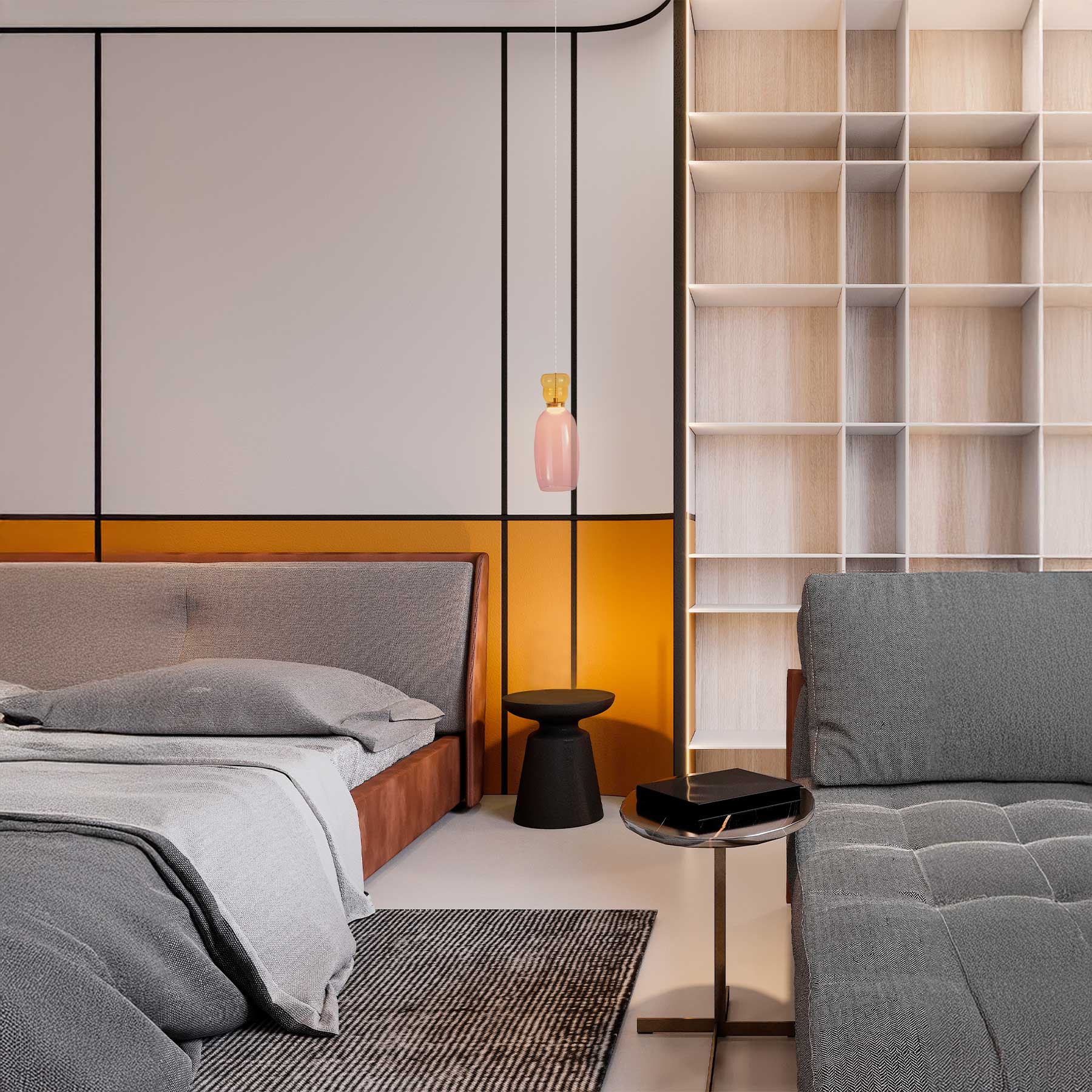 Nova Luce Pluma LED skleněné závěsné svítidlo