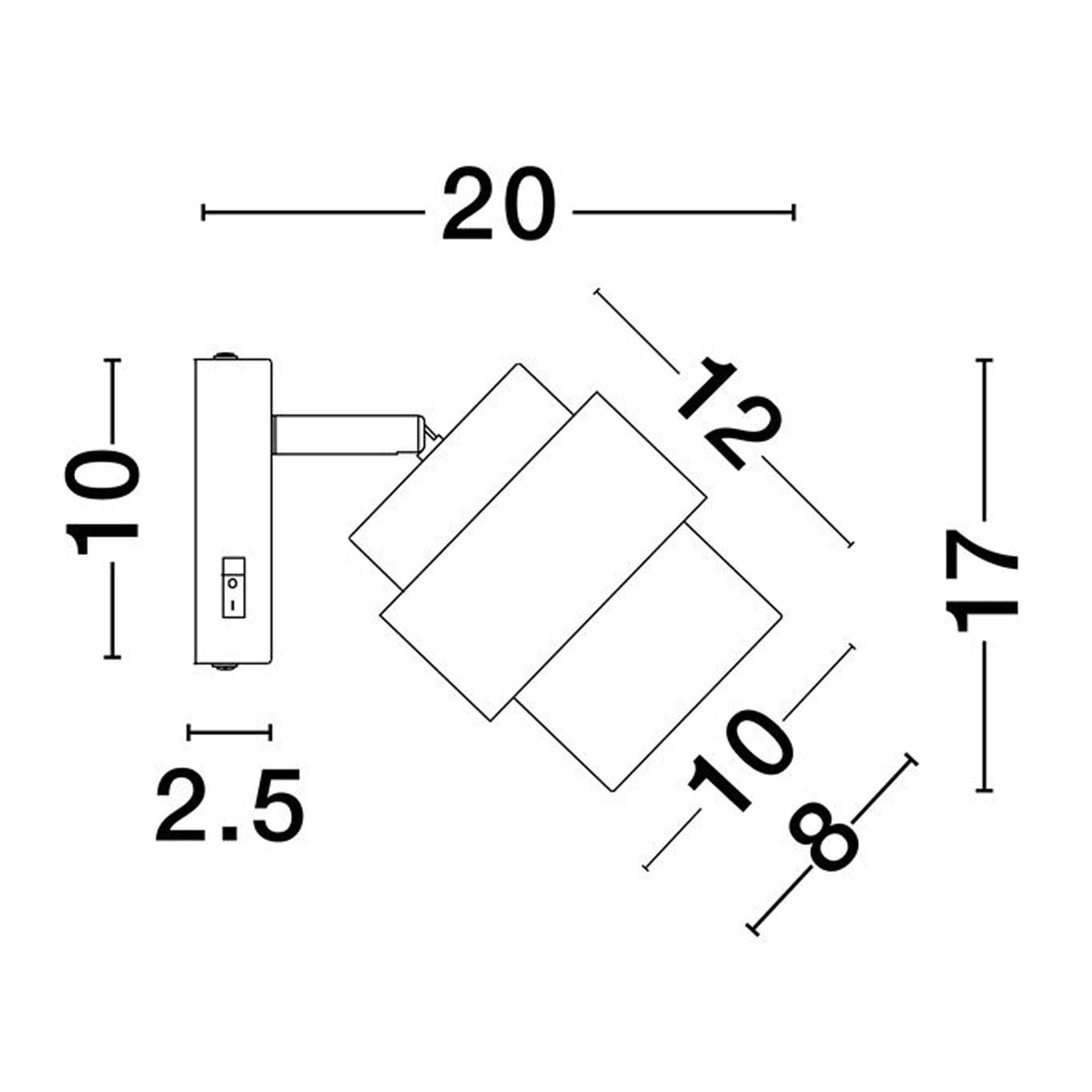 Nova Luce Sianna E27 üveg fali lámpa