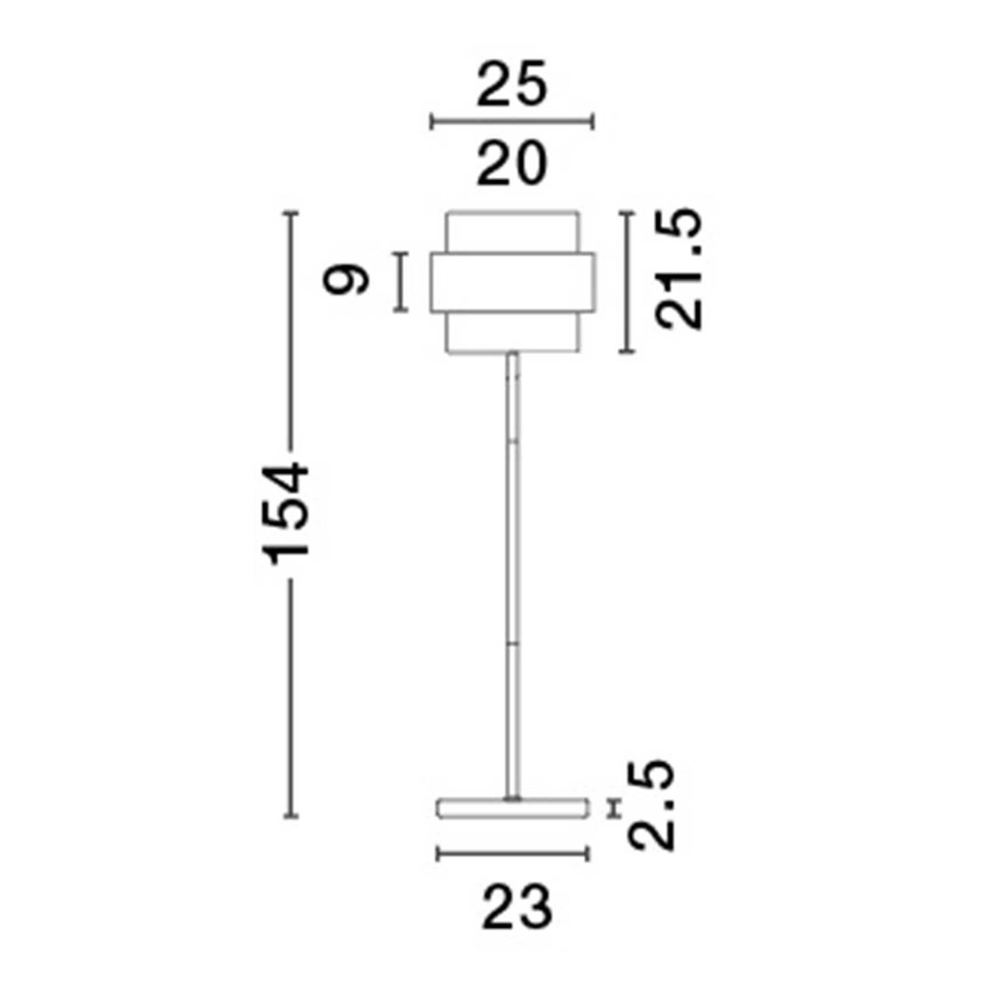 Nova Luce Sianna E27 üveg állólámpa