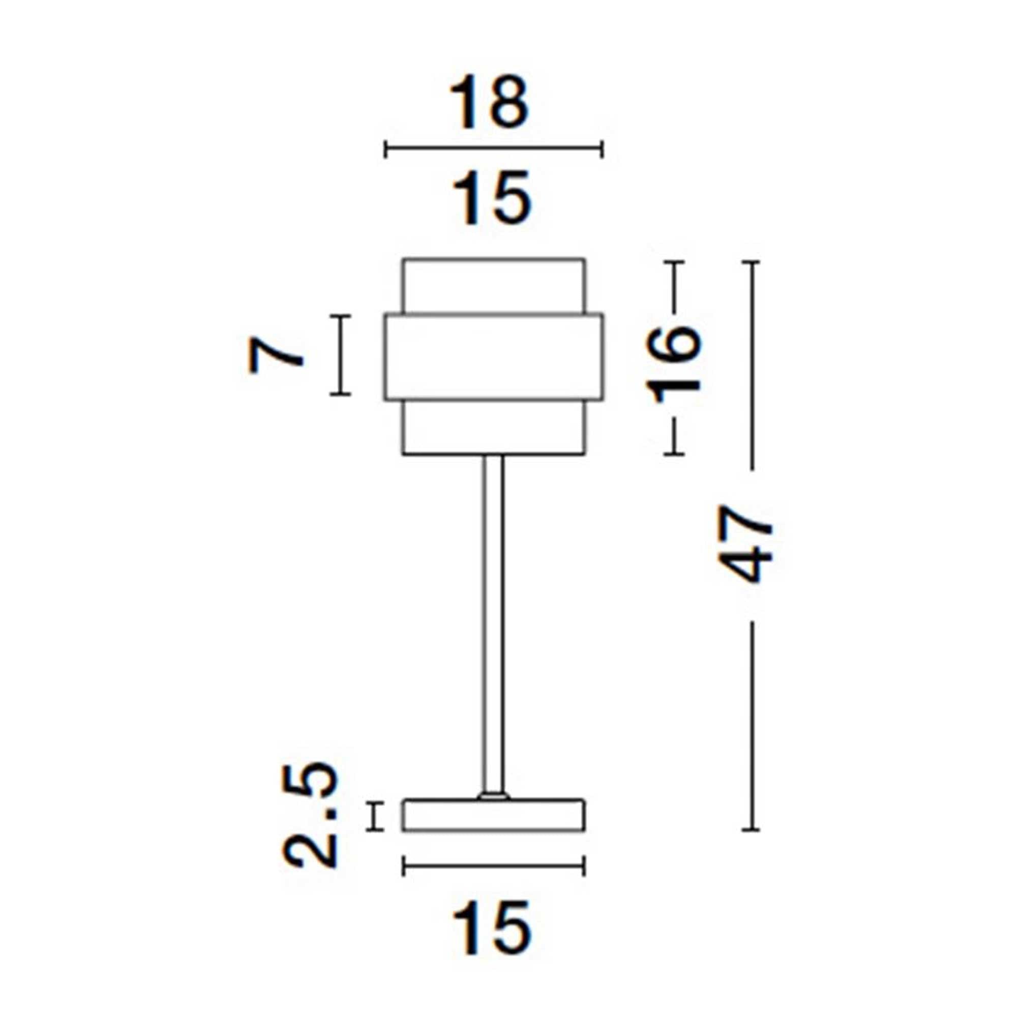 Nova Luce Sianna E27 üveg asztali lámpa
