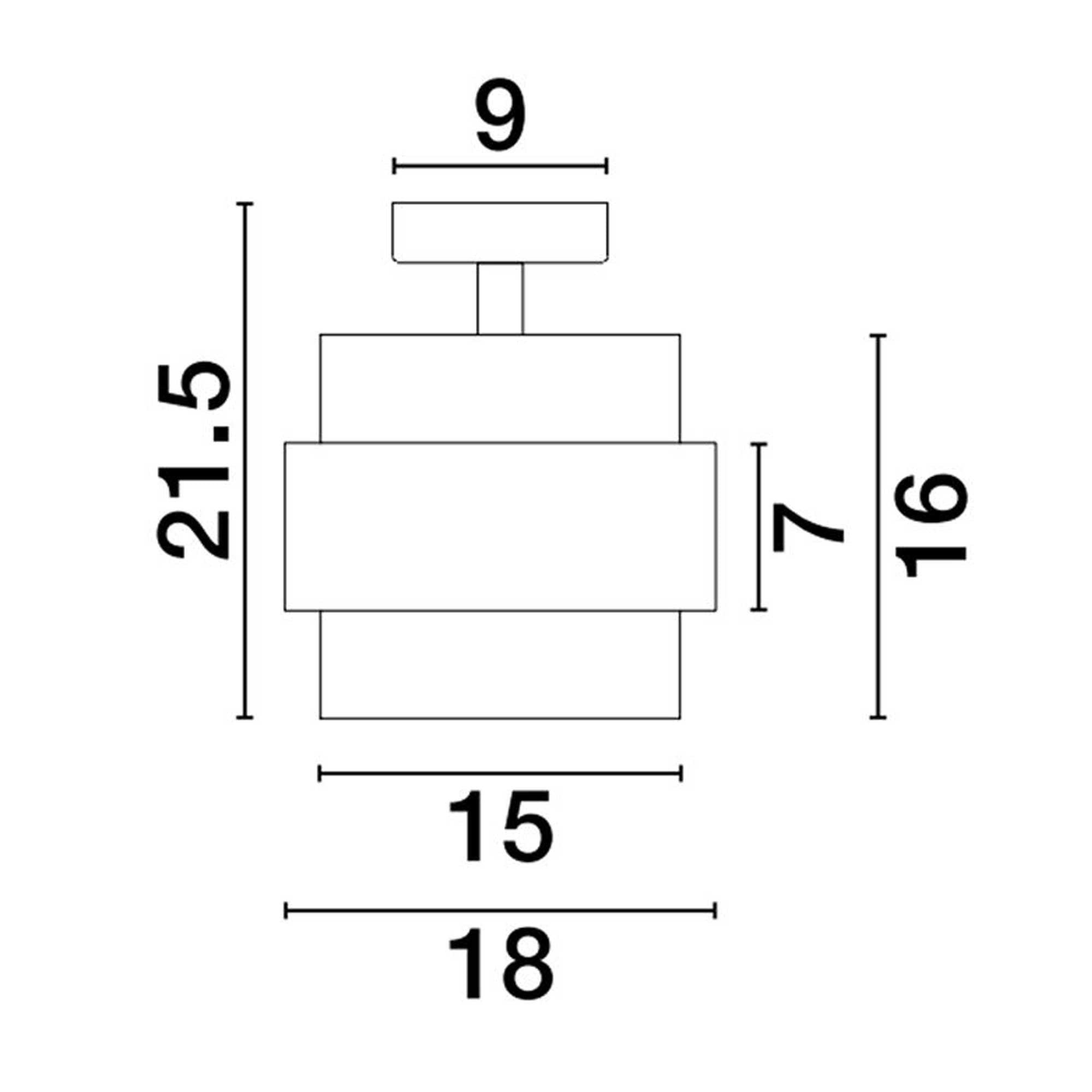 Nova Luce Sianna E27 üveg mennyezeti lámpatest