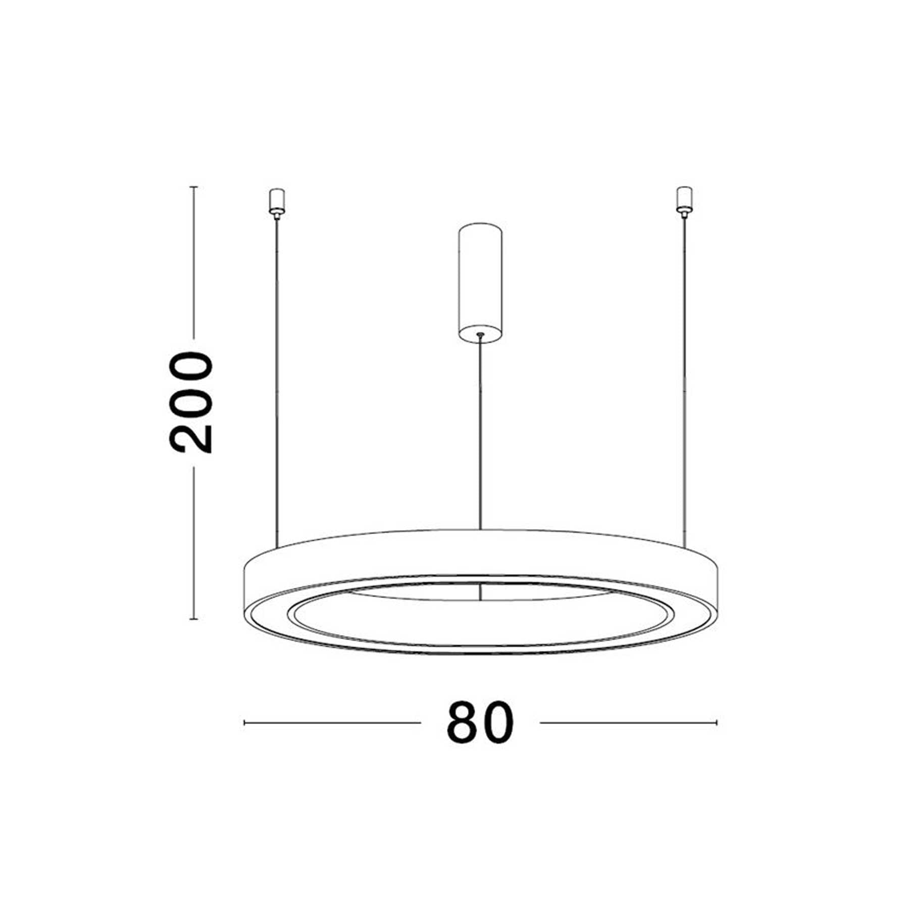 Nova Luce Sting LED kruhové závěsné svítidlo stmívatelné