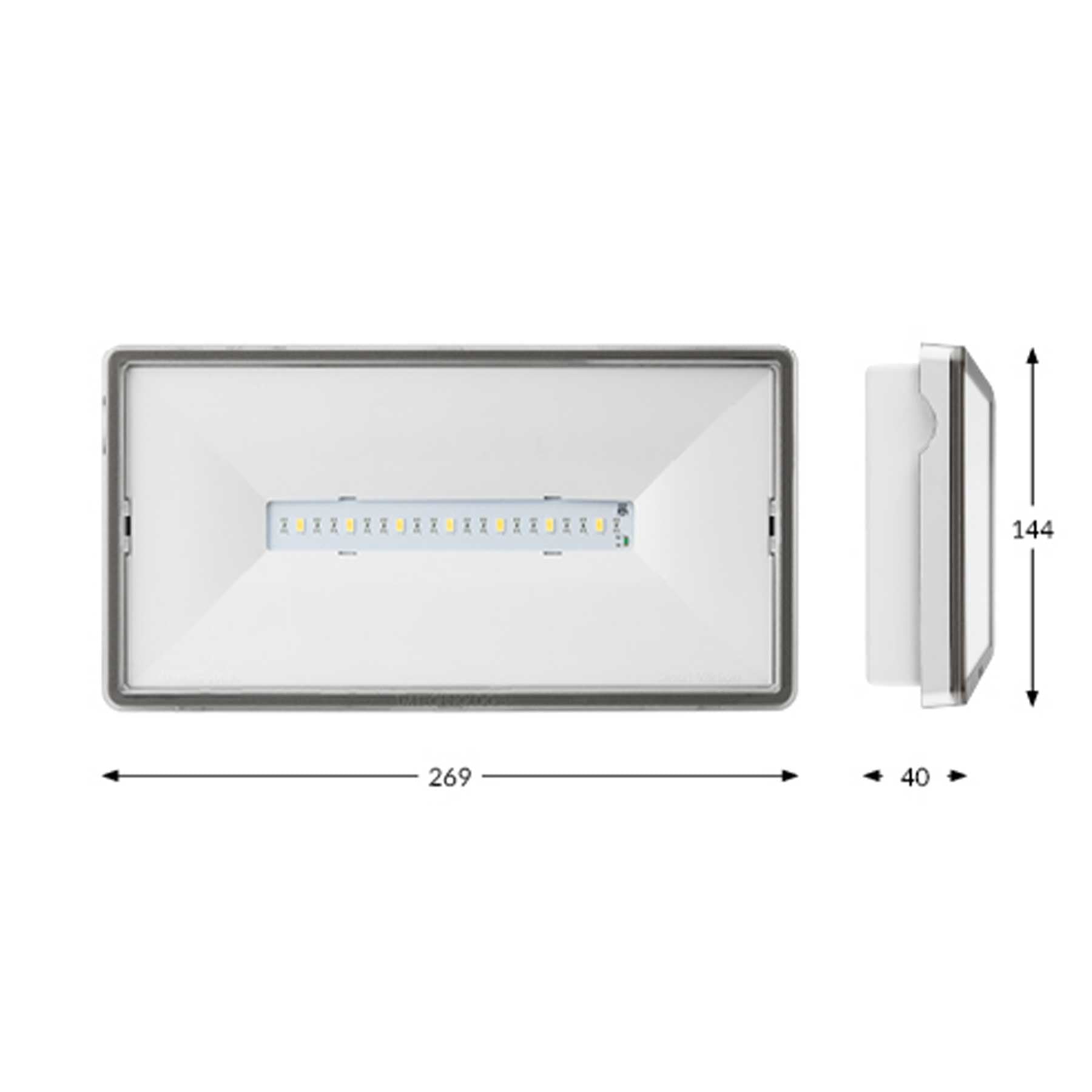 TM.ONTEC S M1 180 M LED antipanické nouzové osvětlení IP65