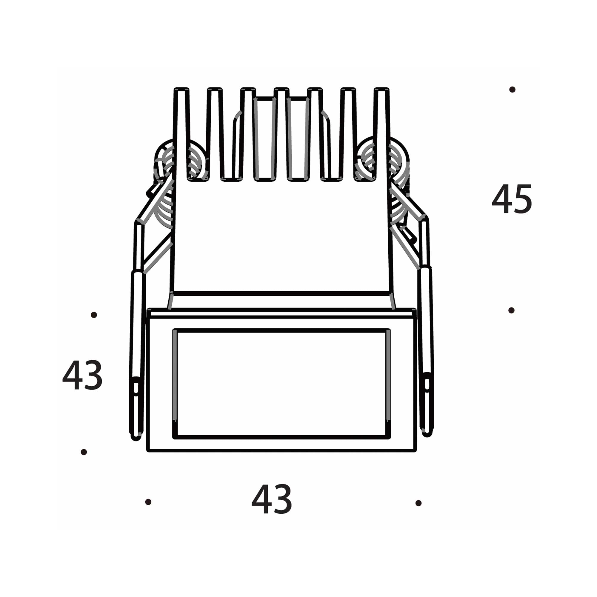 Recta LED zápustné bodové svítidlo Ra>90