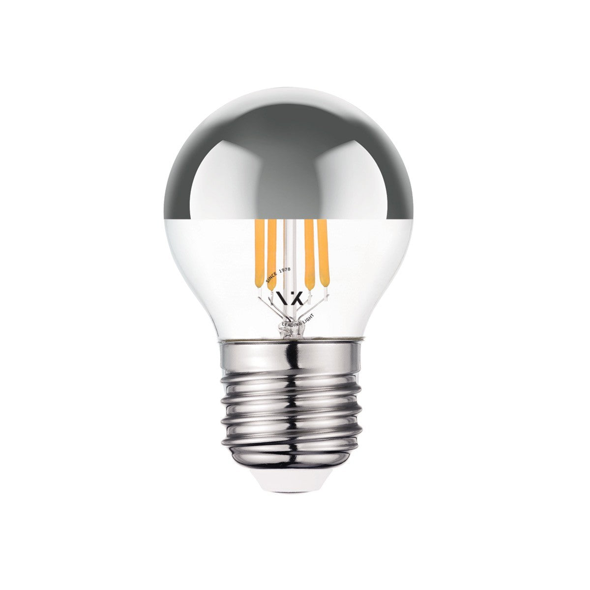 VK Light Mini Globe Filament Silver E27 2700K 4,5W LED-izzó, szabályozható