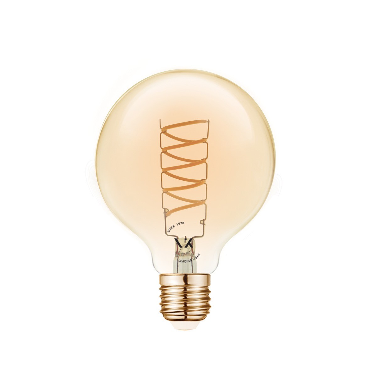 VK Light Spiral Filament Amber-G80 E27 2200K 4,5 W dimmelhető LED-izzó