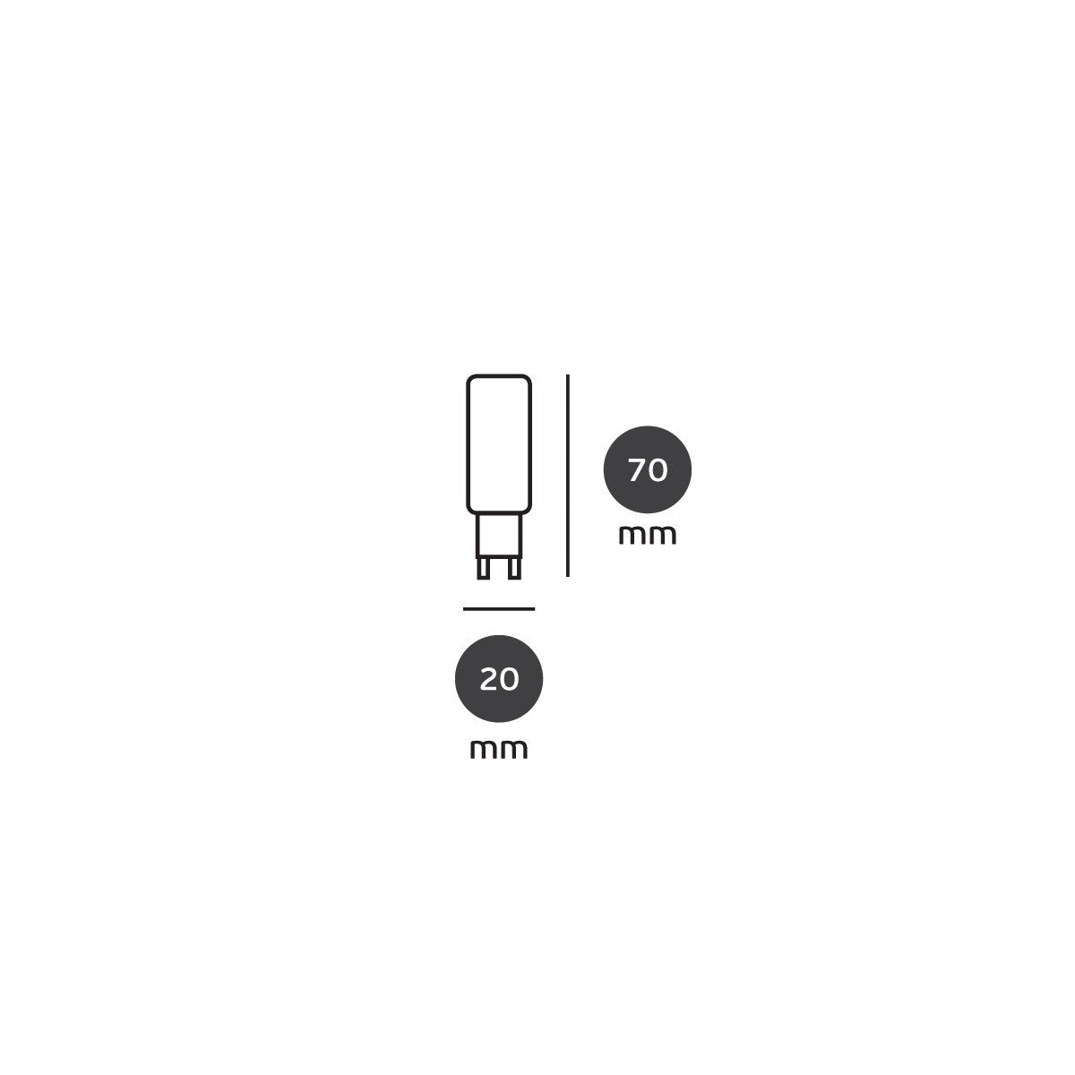 VK Light G9 240 V 8 W LED-izzó