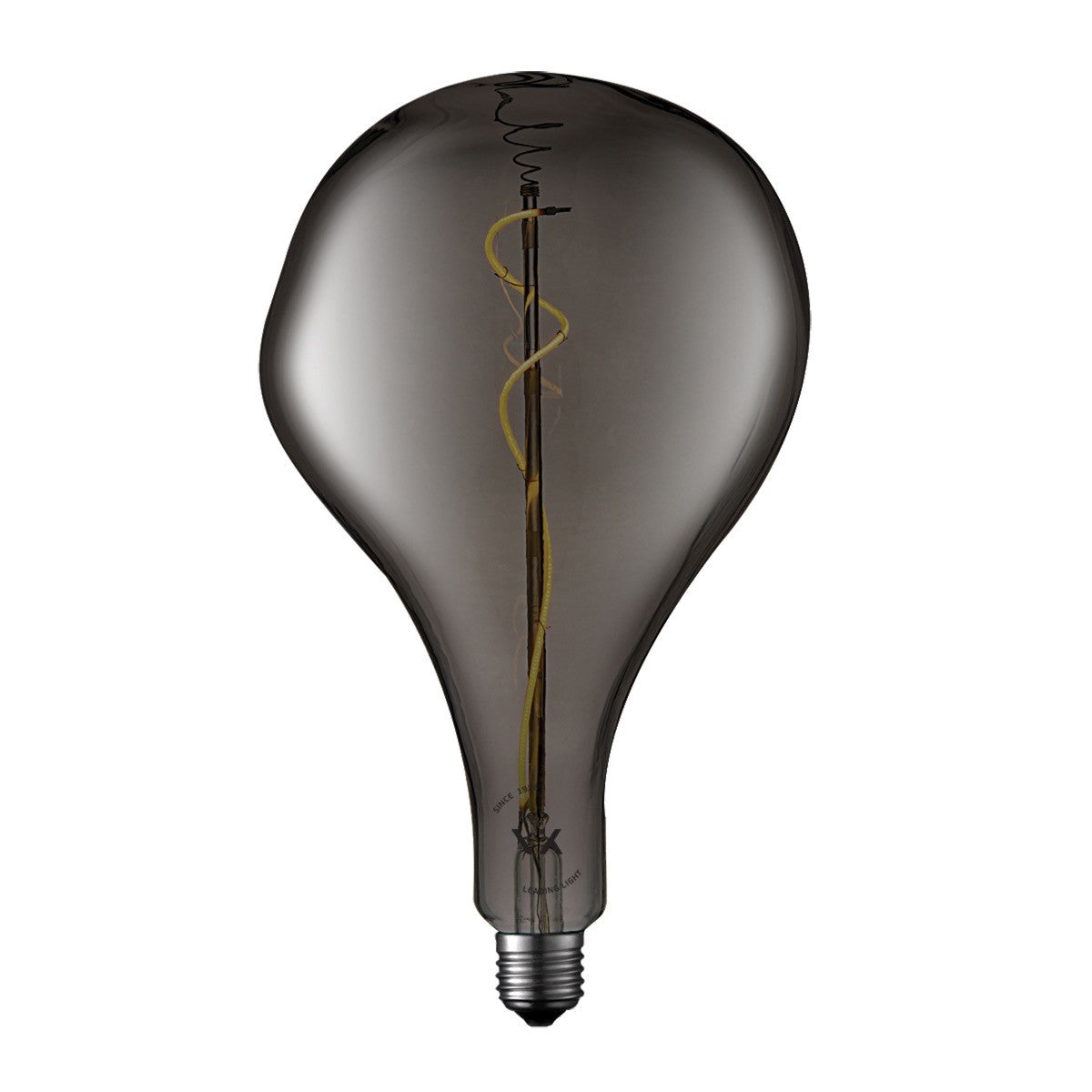 VK Light Spiral Filament sötét szürke E27 2200K 3W LED-izzó, dimmelhető