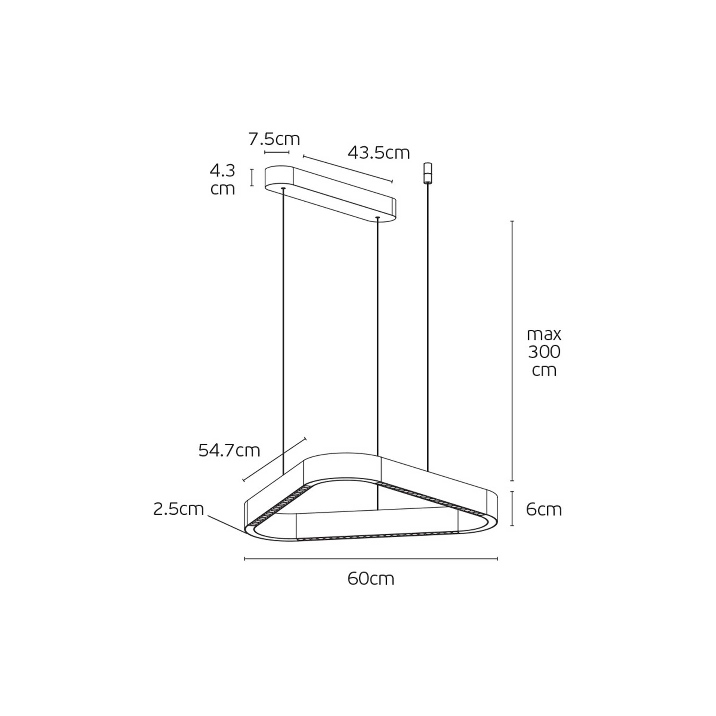 VK Light Aria LED függesztett lámpa