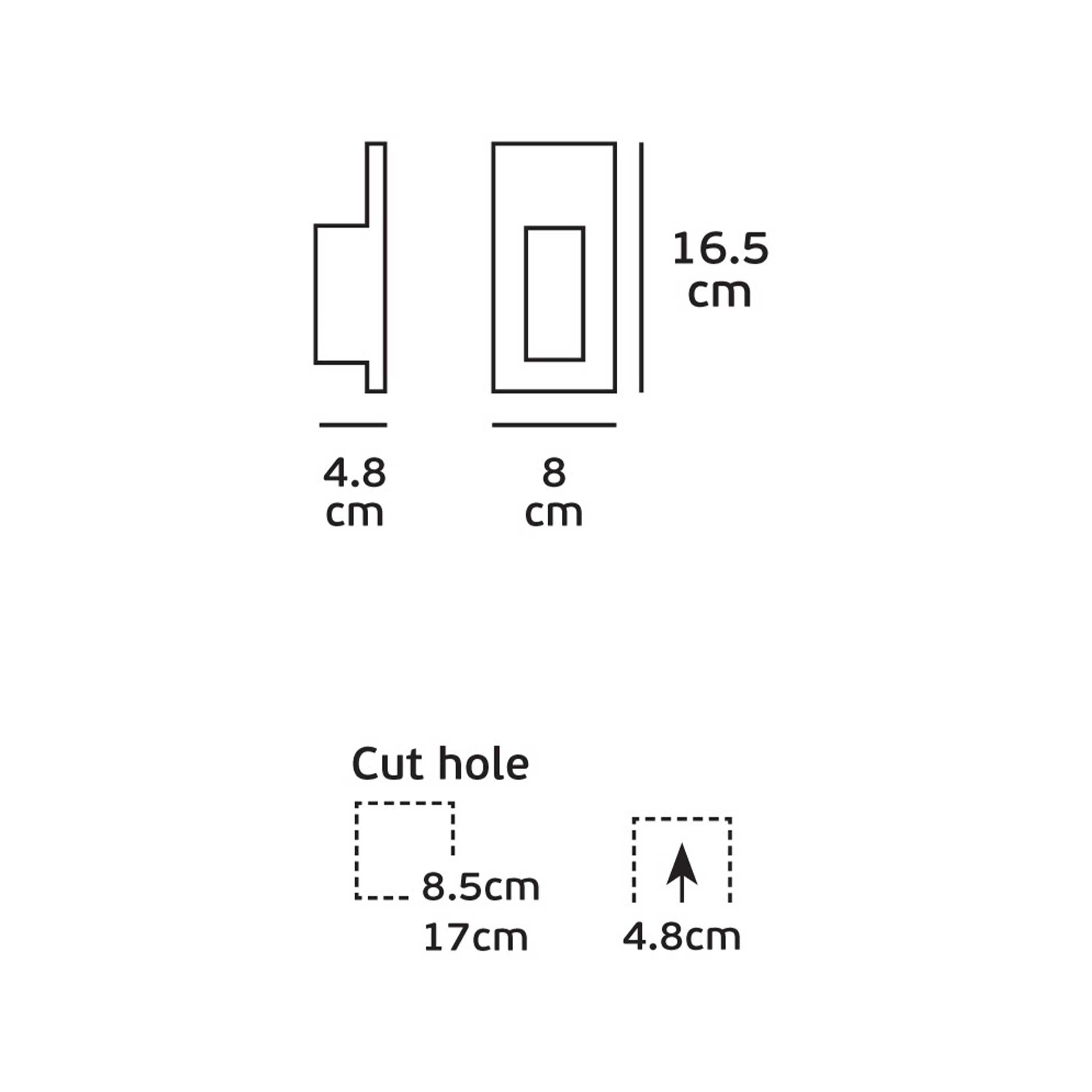 VK Light Gate LED falba süllyeszthető lámpa