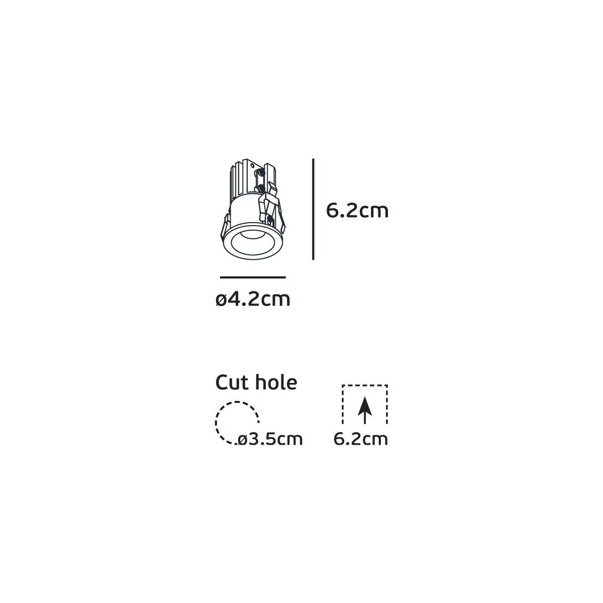 VK Light Lio LED süllyesztett miniatűr lámpa